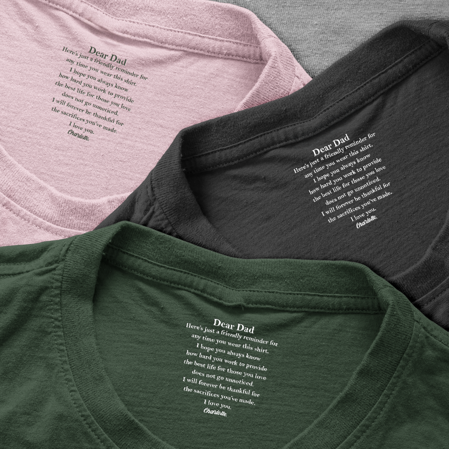 A Friendly Reminder For Any Time Dad Wear This Shirt - Hidden Message In Neck - Personalized Shirt
