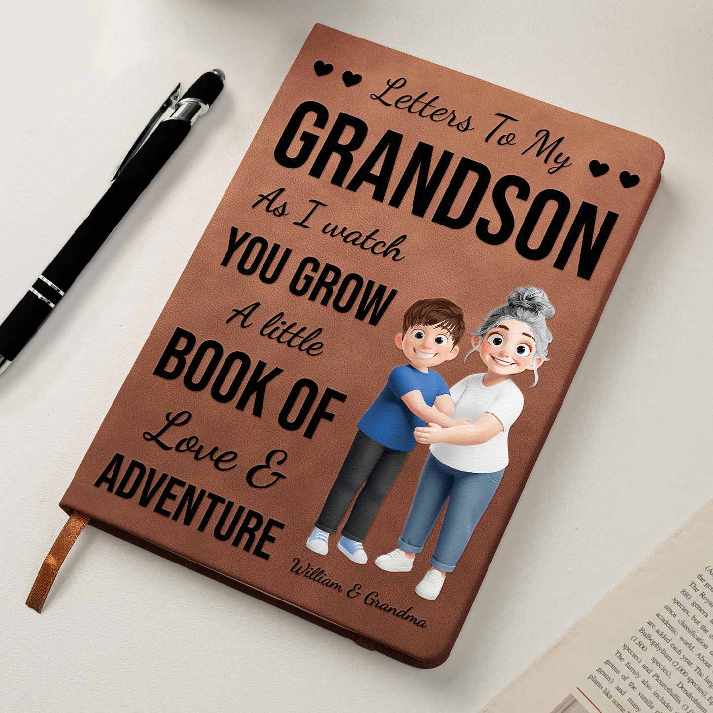 A Little Book Of Love And Adventure From Grandma - Personalized Journal