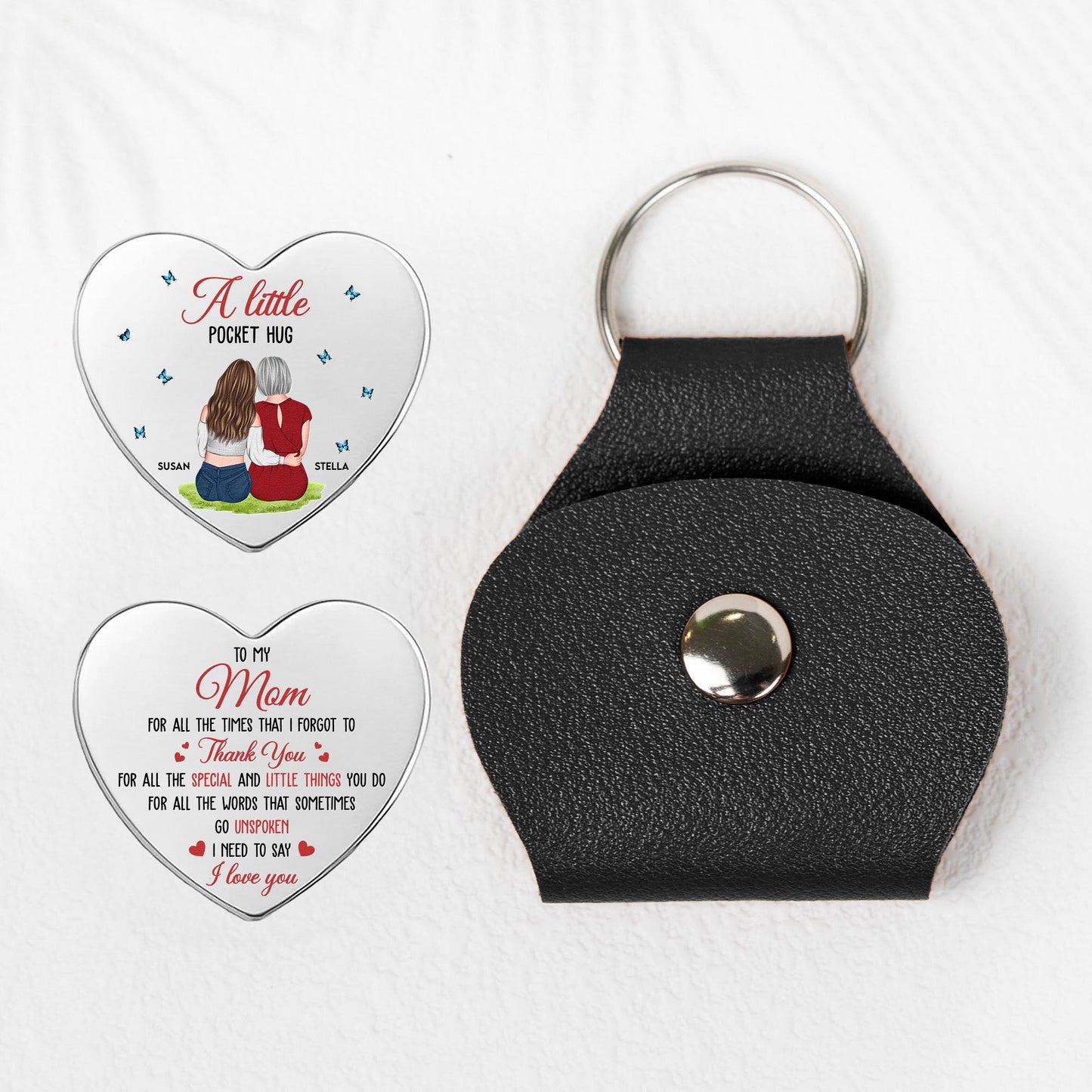 A Little Pocket Hug Mother's Day Birthday Gift For Her - Personalized Pocket Hug