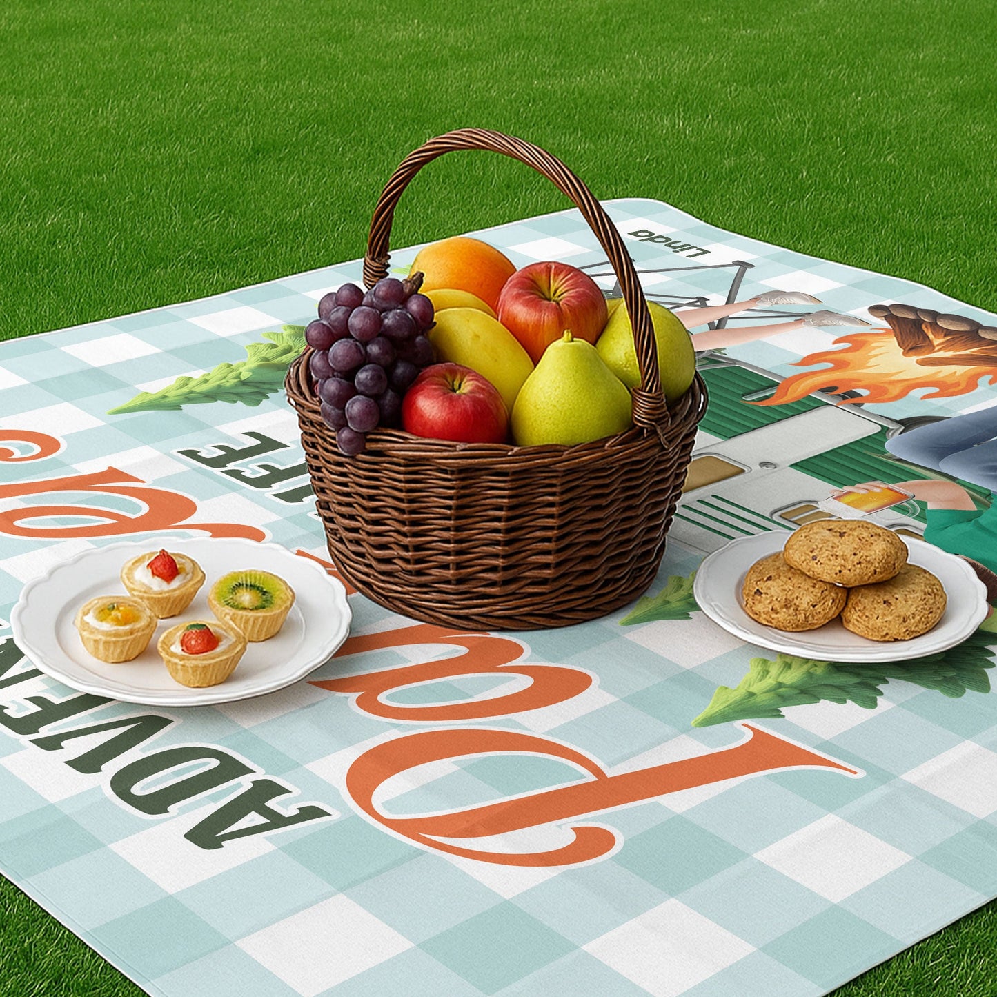 Adventure Partners For Life - Personalized Picnic Blanket