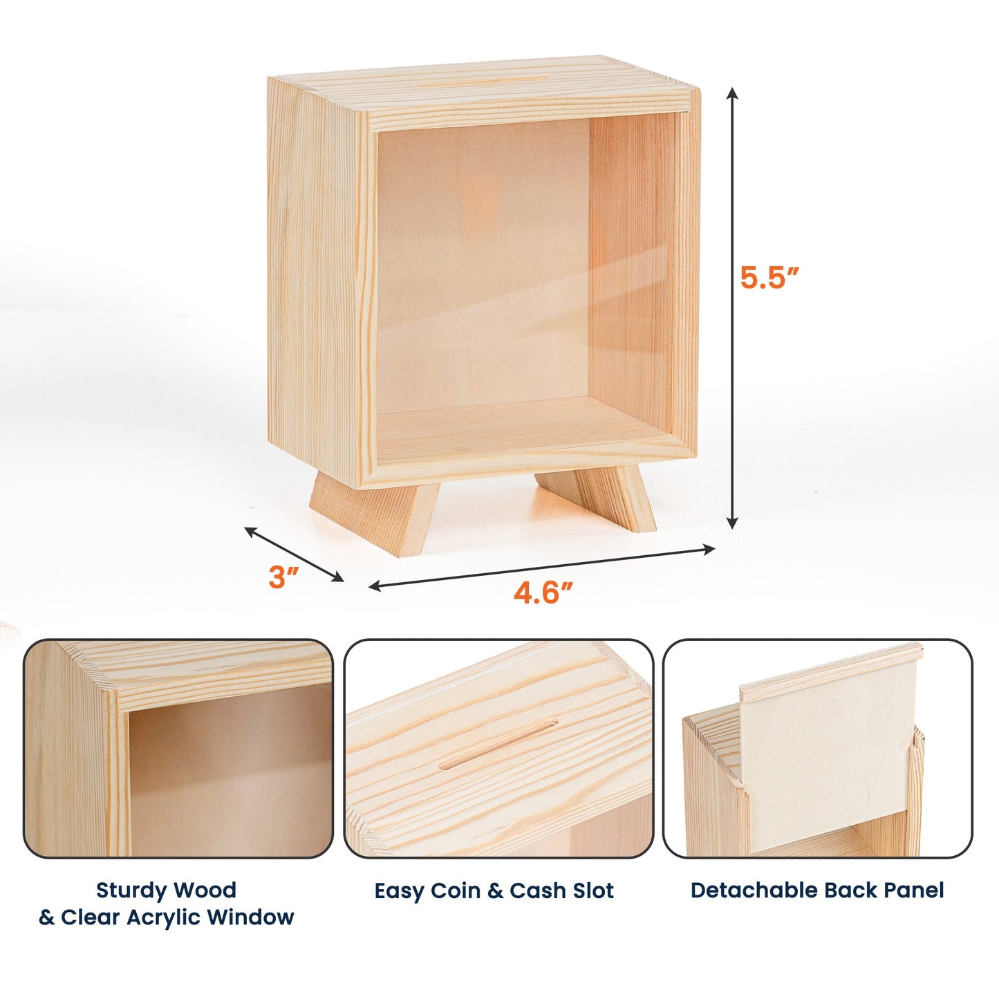 Adventure Awaits - Personalized Wooden Money Box