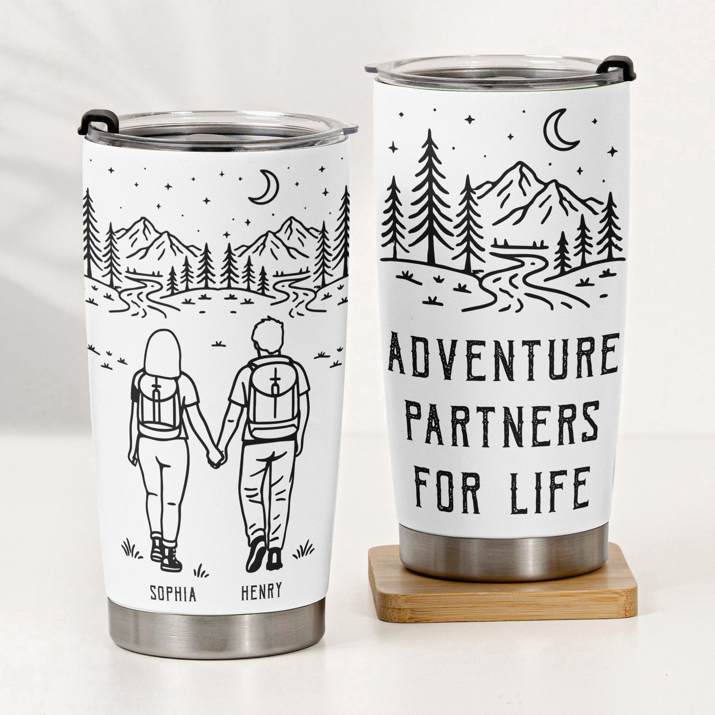Adventure Partners For Life Camping - Personalized Tumbler