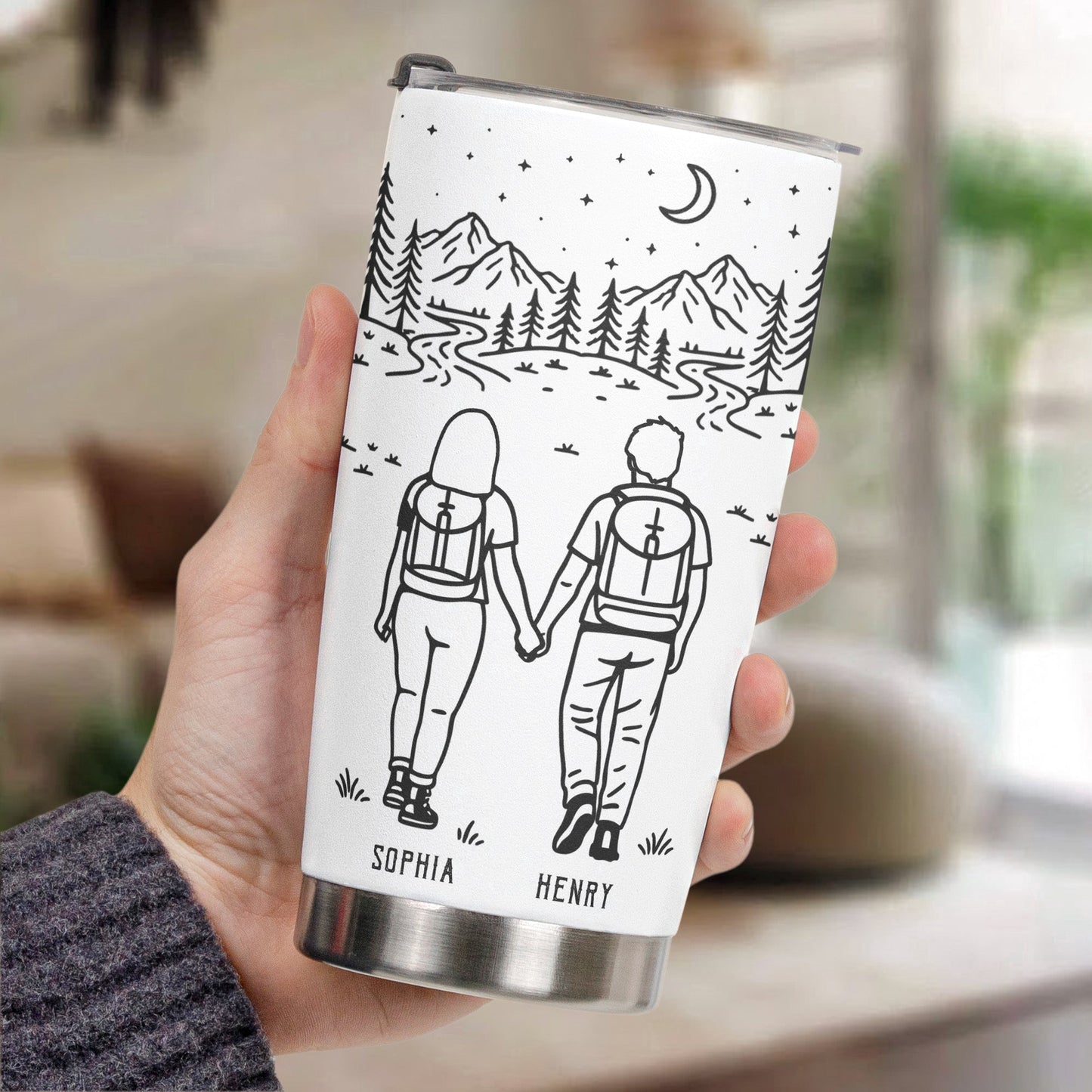 Adventure Partners For Life Camping - Personalized Tumbler