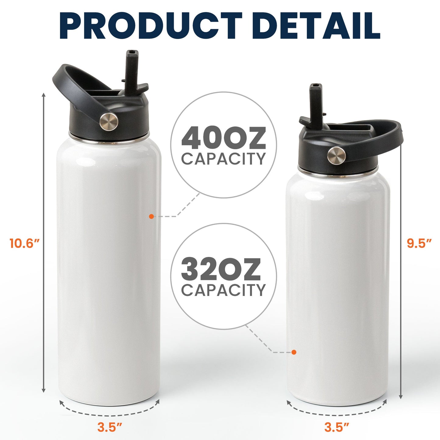 Affirmation Water Bottle Custom Flowers - Personalized Stainless Steel Water Bottle