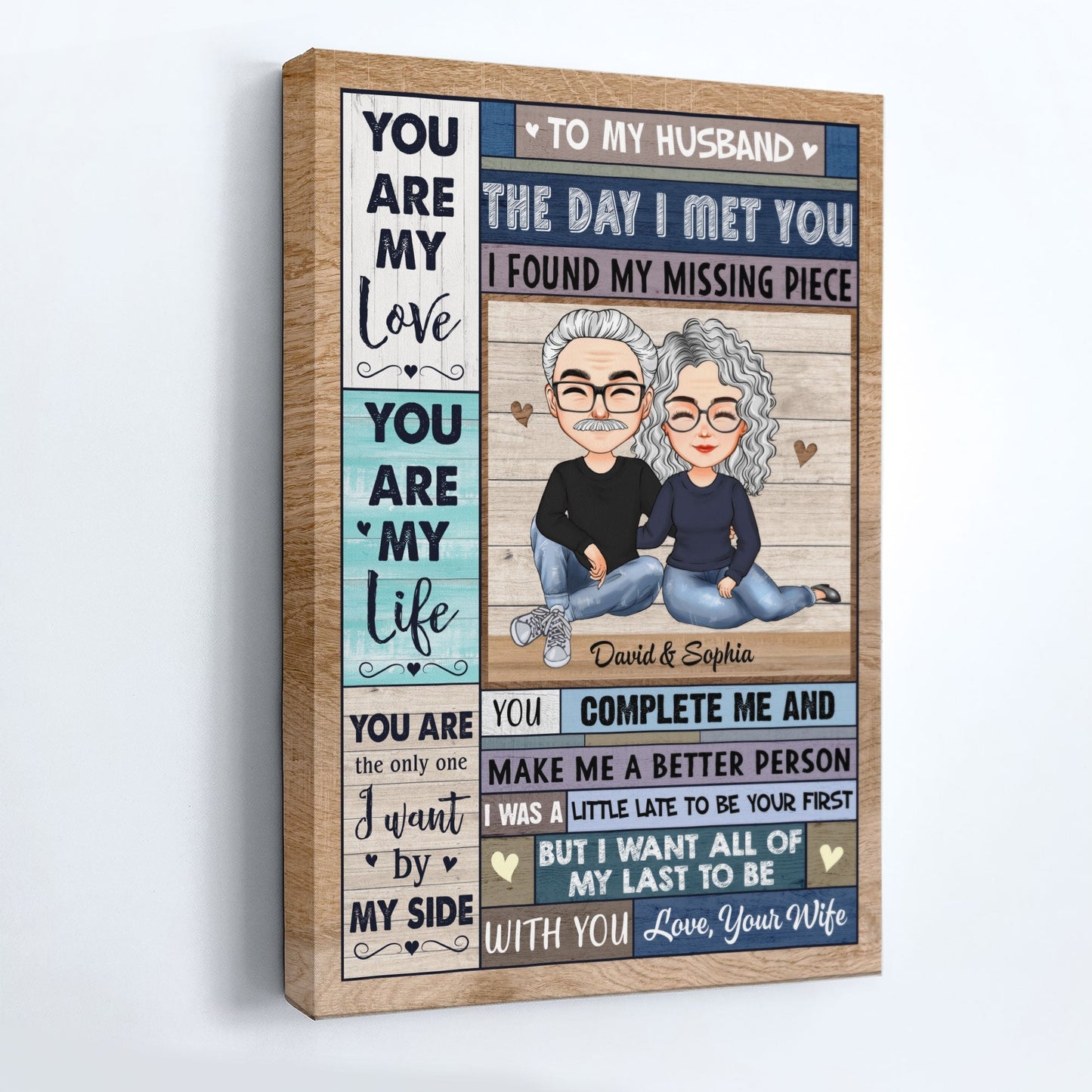 All Of My Last To Be With You - Personalized Poster/Wrapped Canvas - Christmas, Anniversary, Birthday Gift For Couples, Husband, Wife, Lovers, Anniversary, Engagement