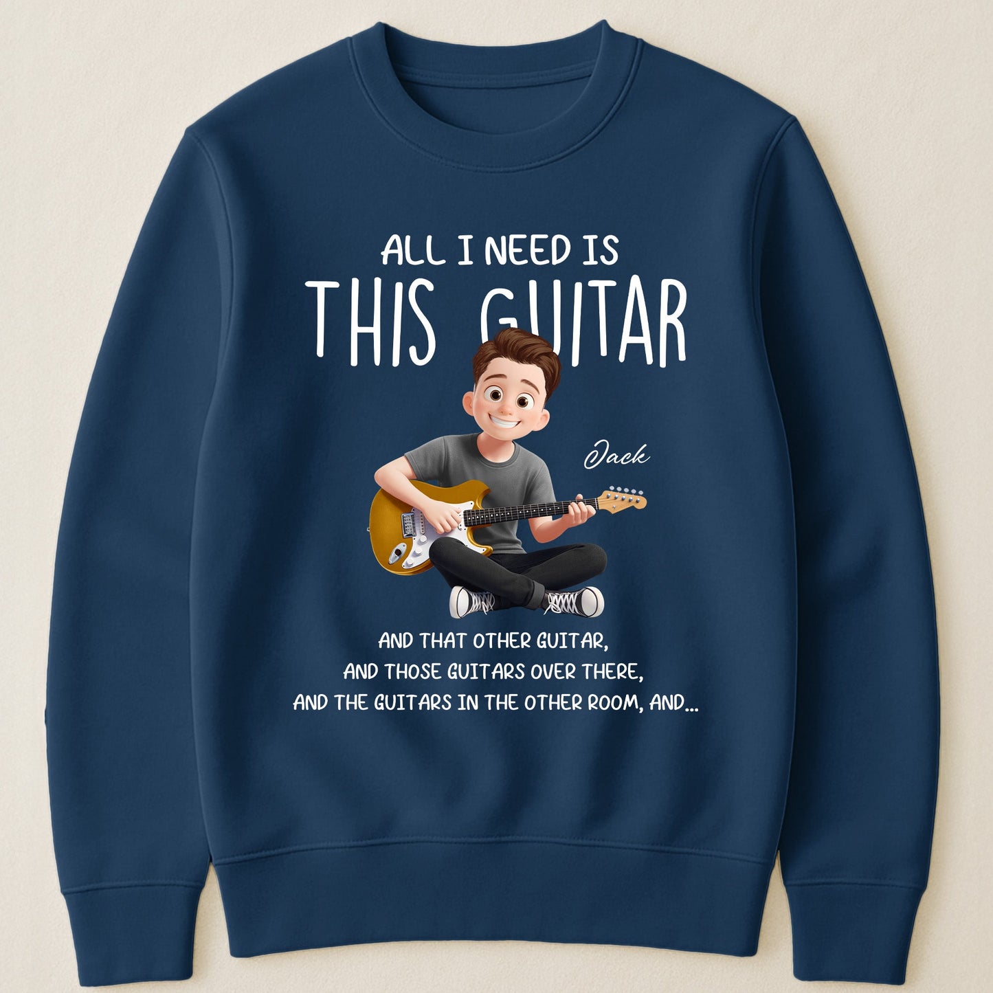 All I Need Is This Guitar - Personalized Shirt