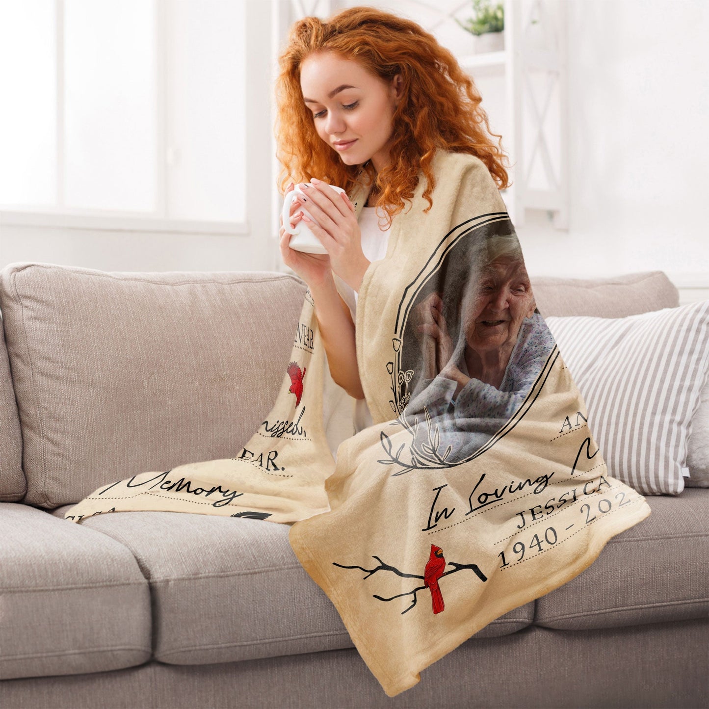 Always On Our Minds, Forever In Our Hearts - Personalized Blanket