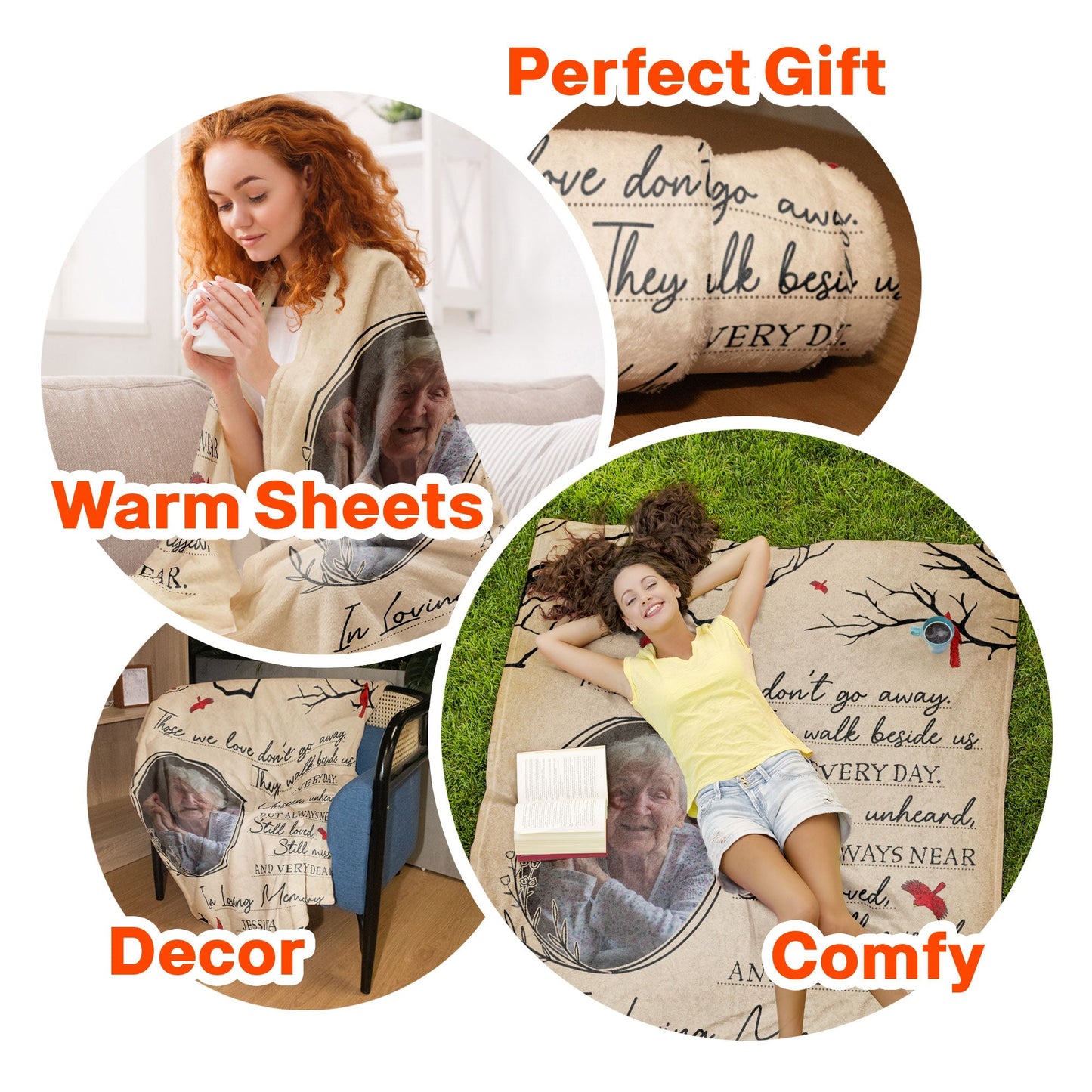 Always On Our Minds, Forever In Our Hearts - Personalized Blanket