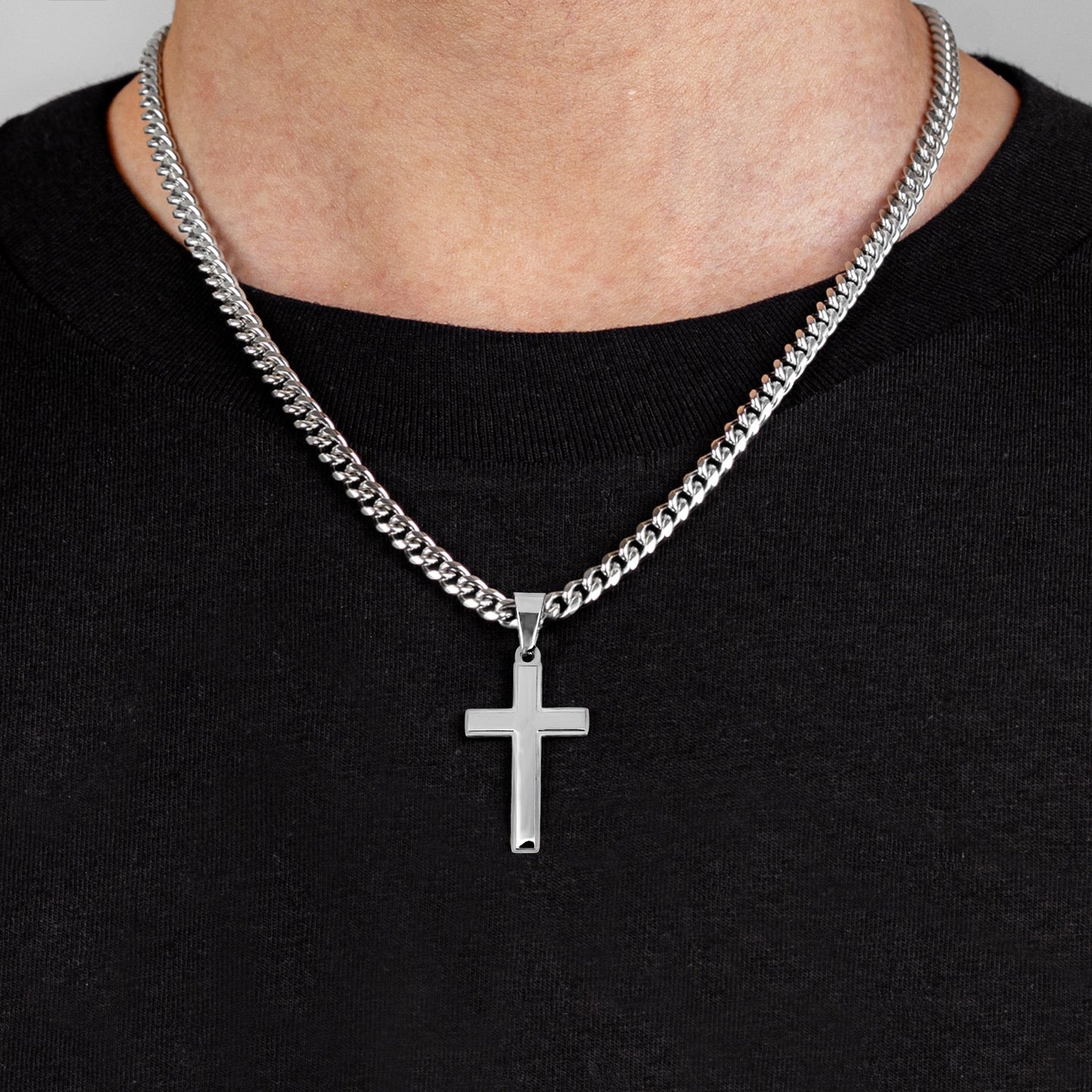 Always Remember To Pray On It, Pray Over It & Pray Through It - Personalized Cross Necklace With Card