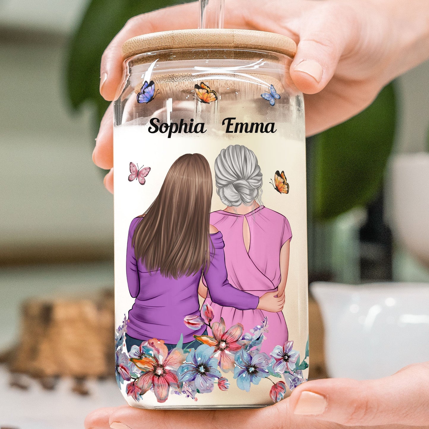 Always Remember You Are Braver - Personalized Clear Glass Cup