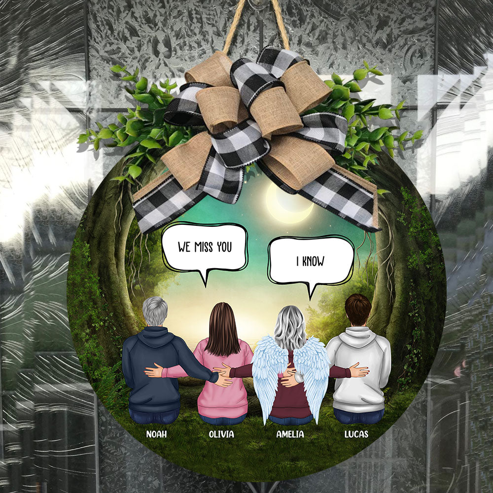 Always With You - Personalized Round Wood Sign