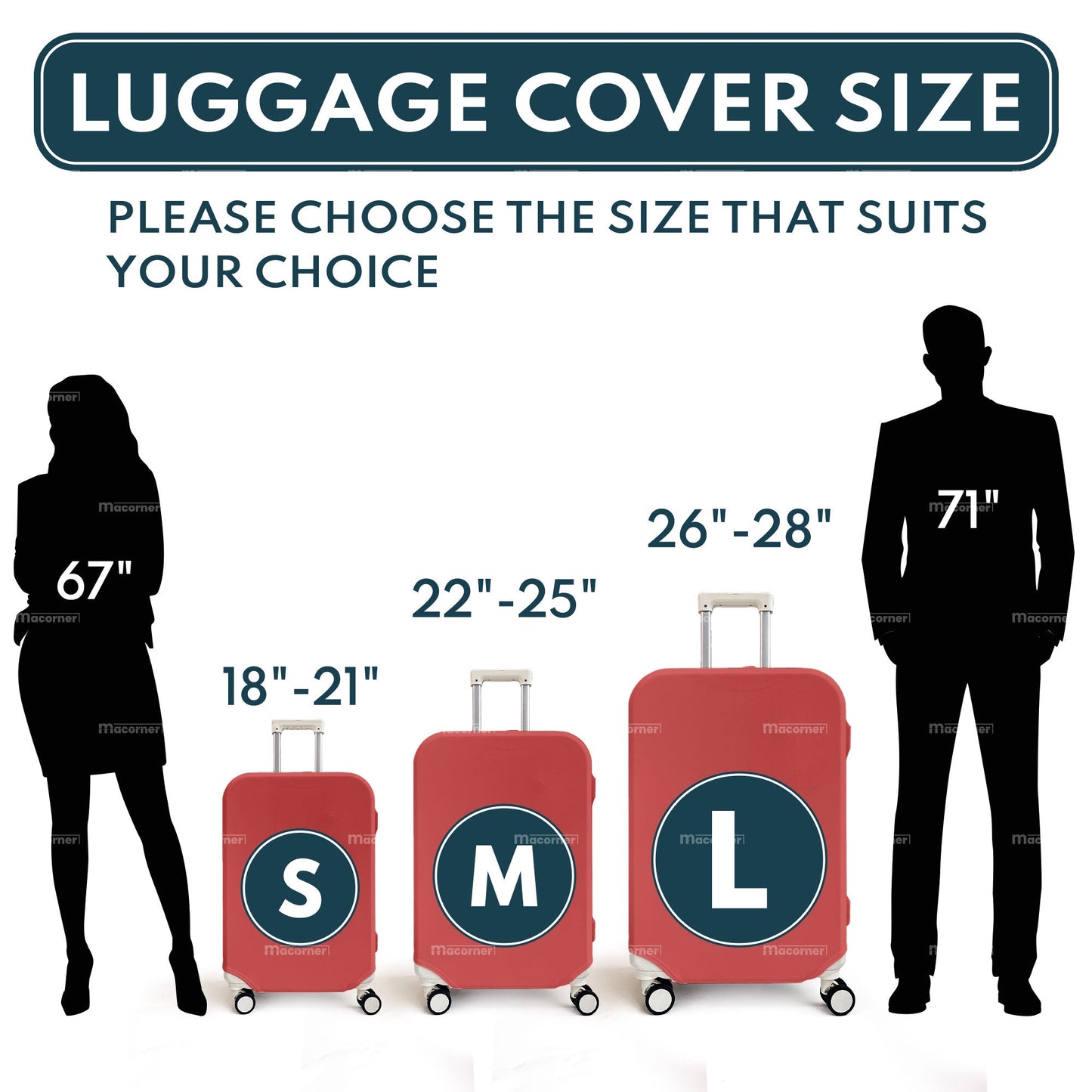 American Football Custom Name And Number - Personalized Luggage Cover