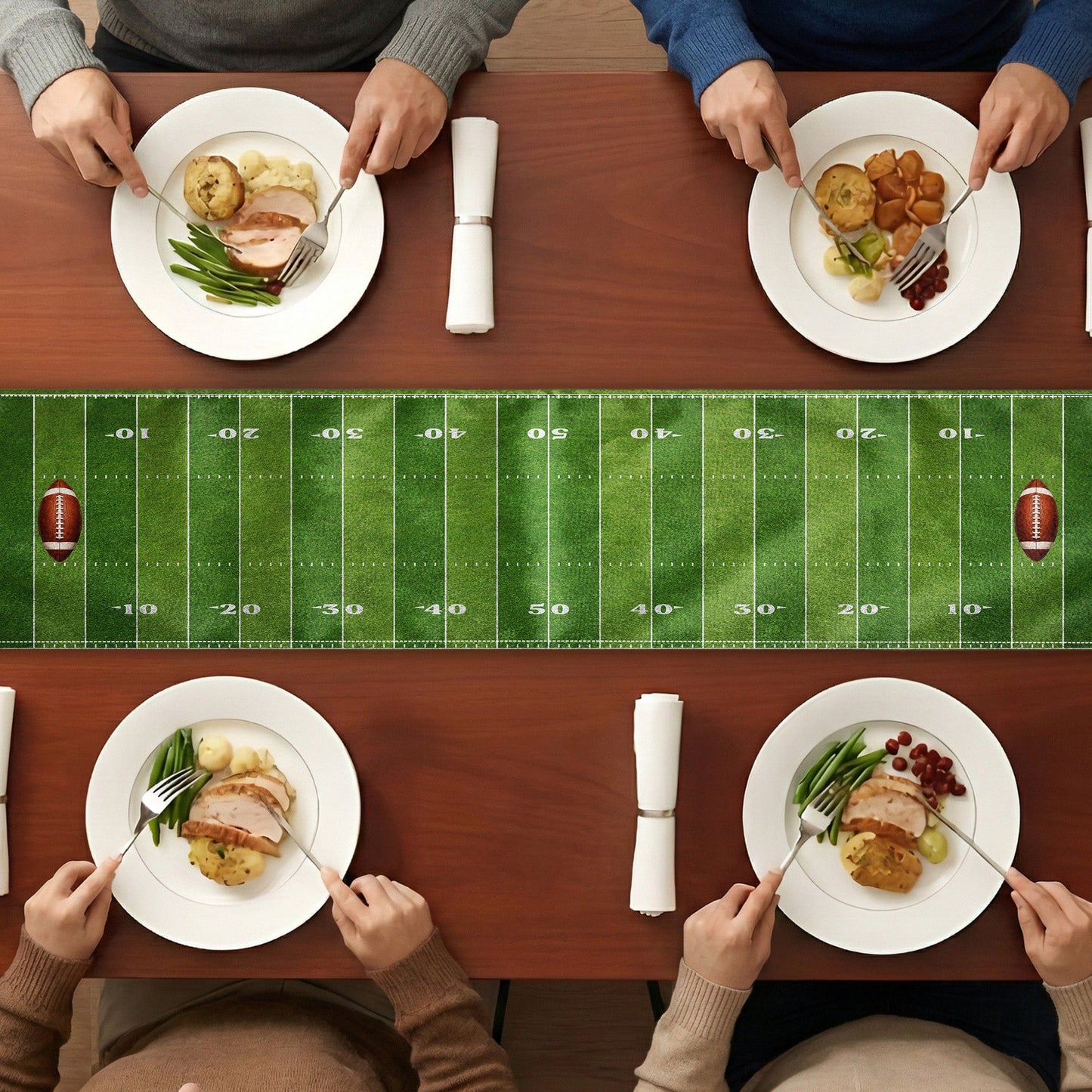 American Football, Custom Family Name - Personalized Table Runner