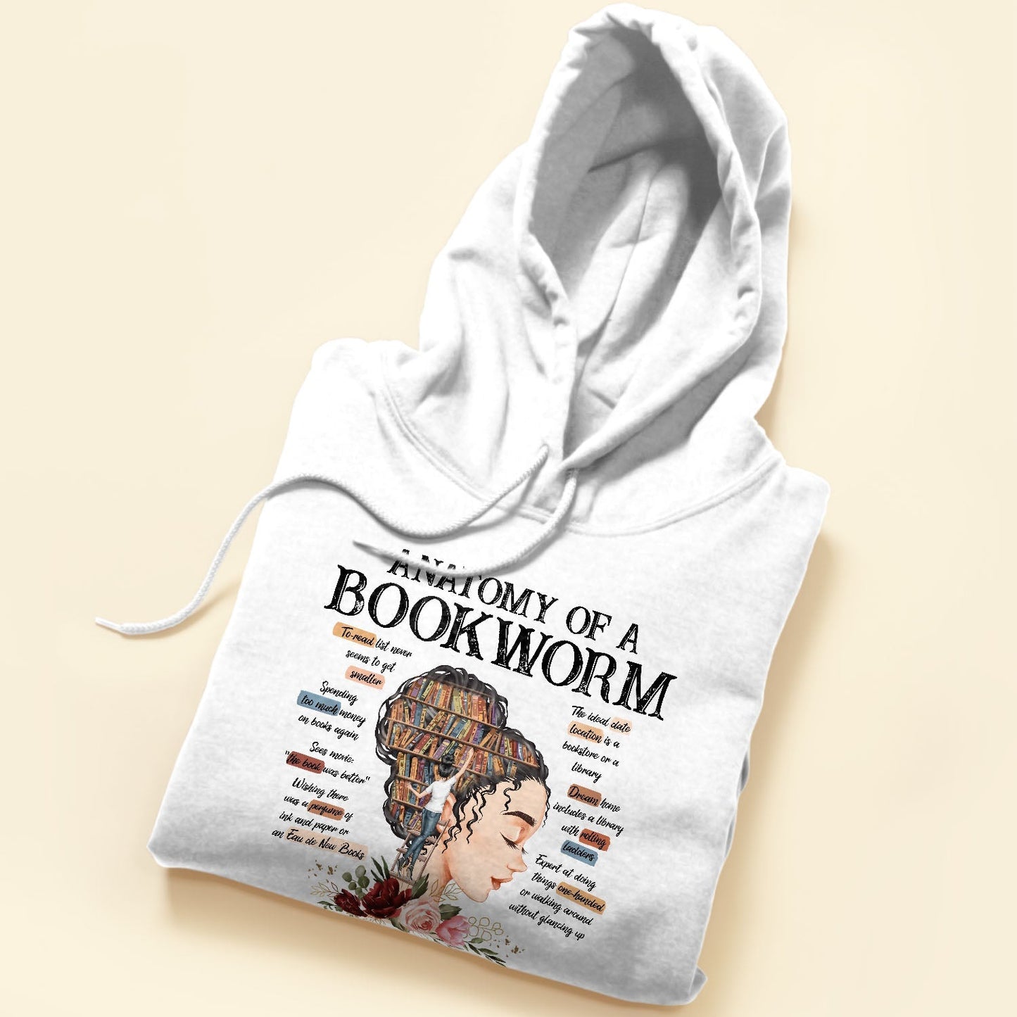 Anatomy Of A Bookworm - Personalized Shirt - Birthday, Funny Gift For Bookworm, Book Lovers, Reading Lovers
