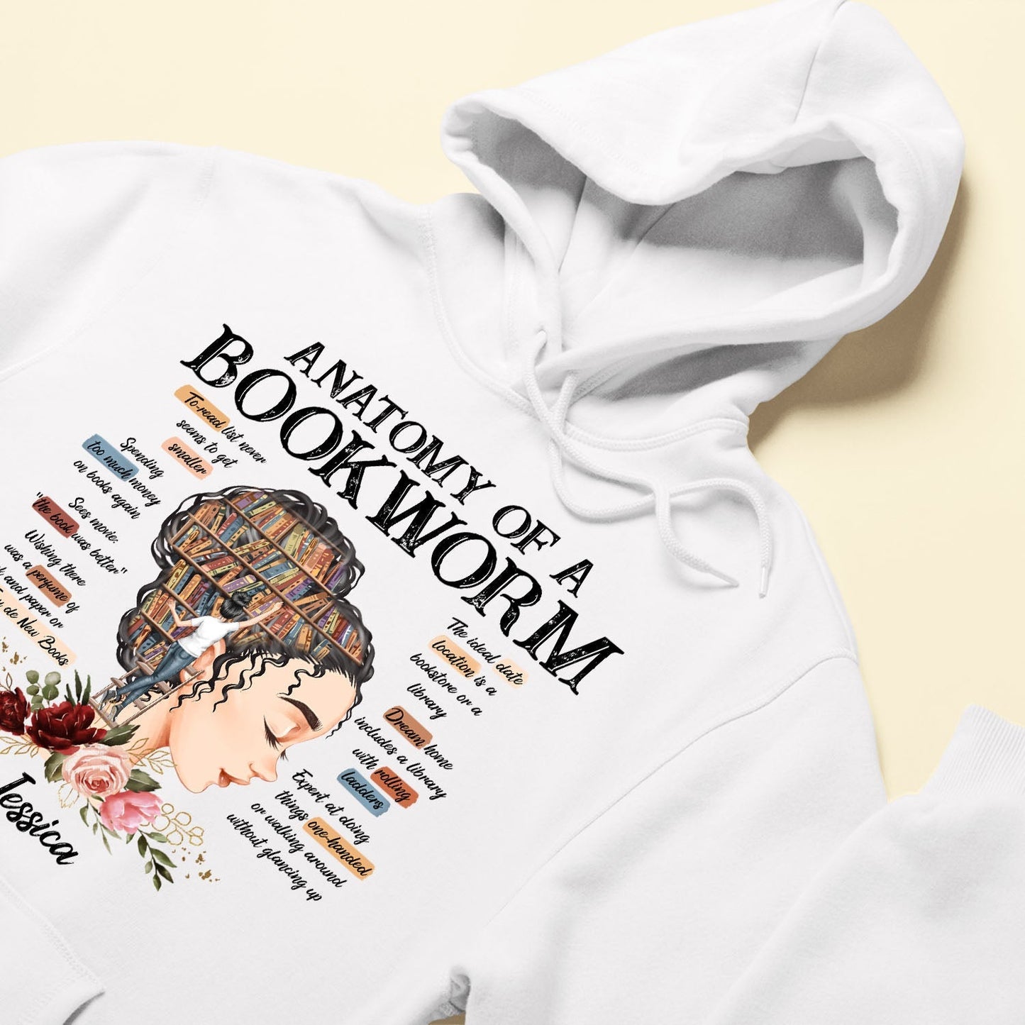 Anatomy Of A Bookworm - Personalized Shirt - Birthday, Funny Gift For Bookworm, Book Lovers, Reading Lovers