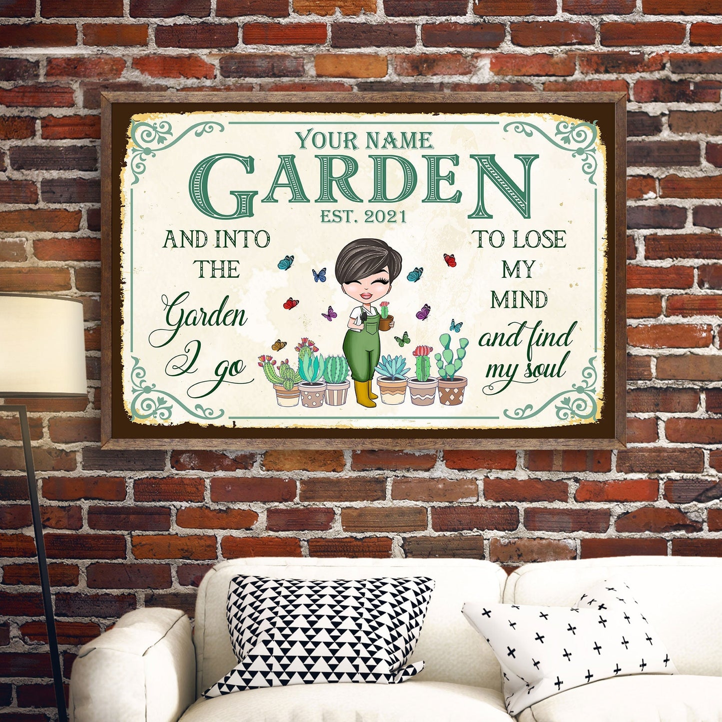 And Into The Garden I Go - Personalized Poster/Wrapped Canvas