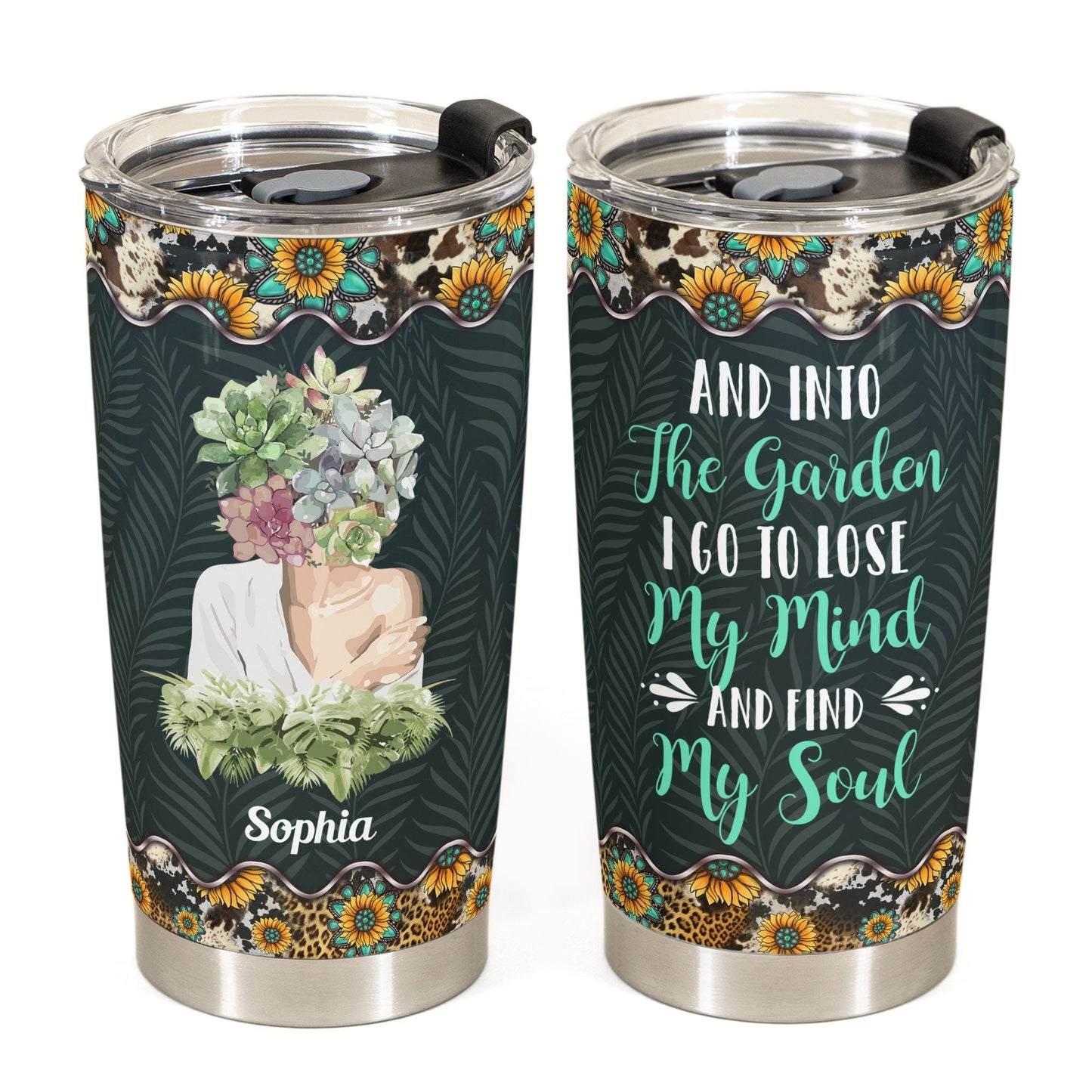 And Into The Garden I Go - Personalized Tumbler Cup