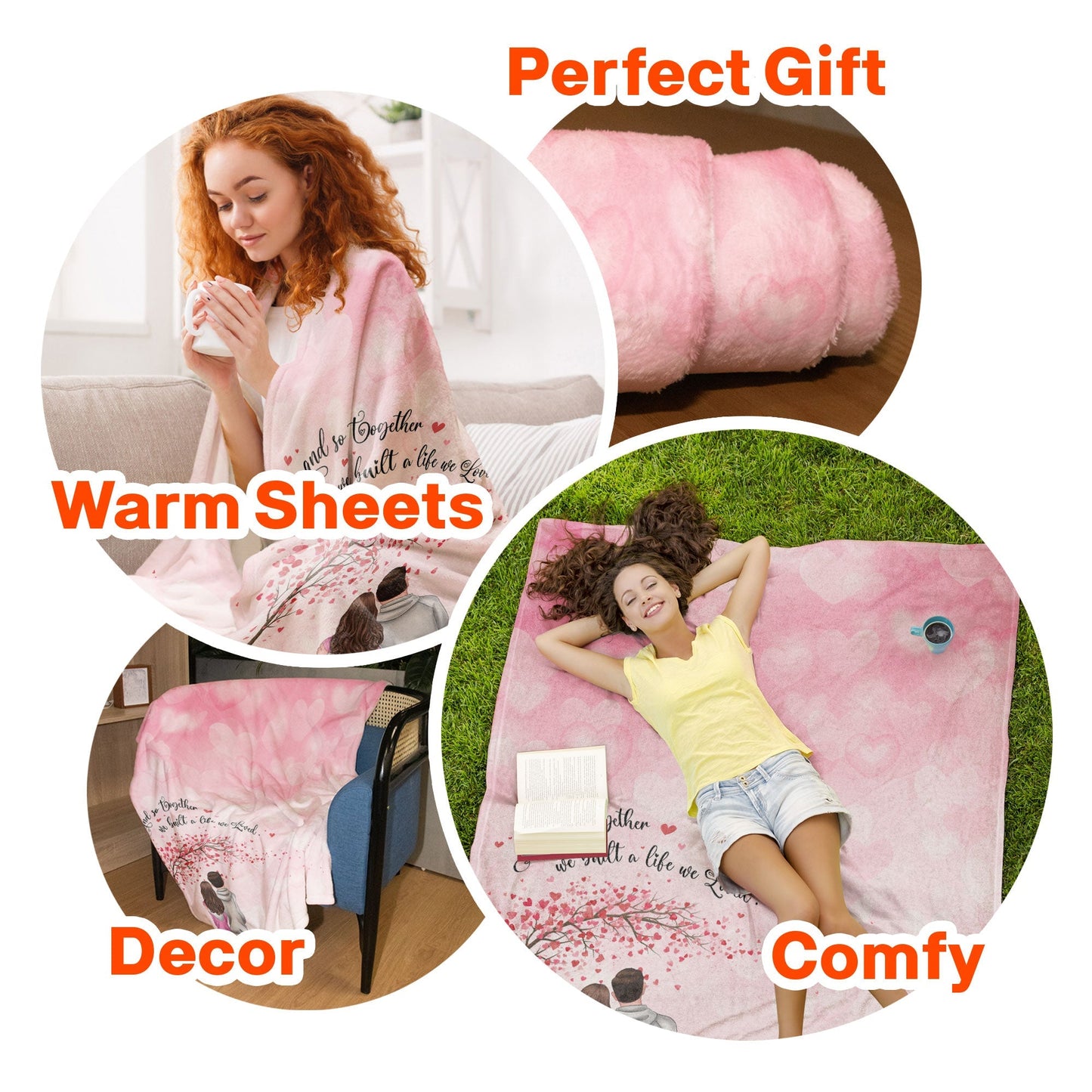 And So Together We Build A Life We Loved - Personalized Blanket