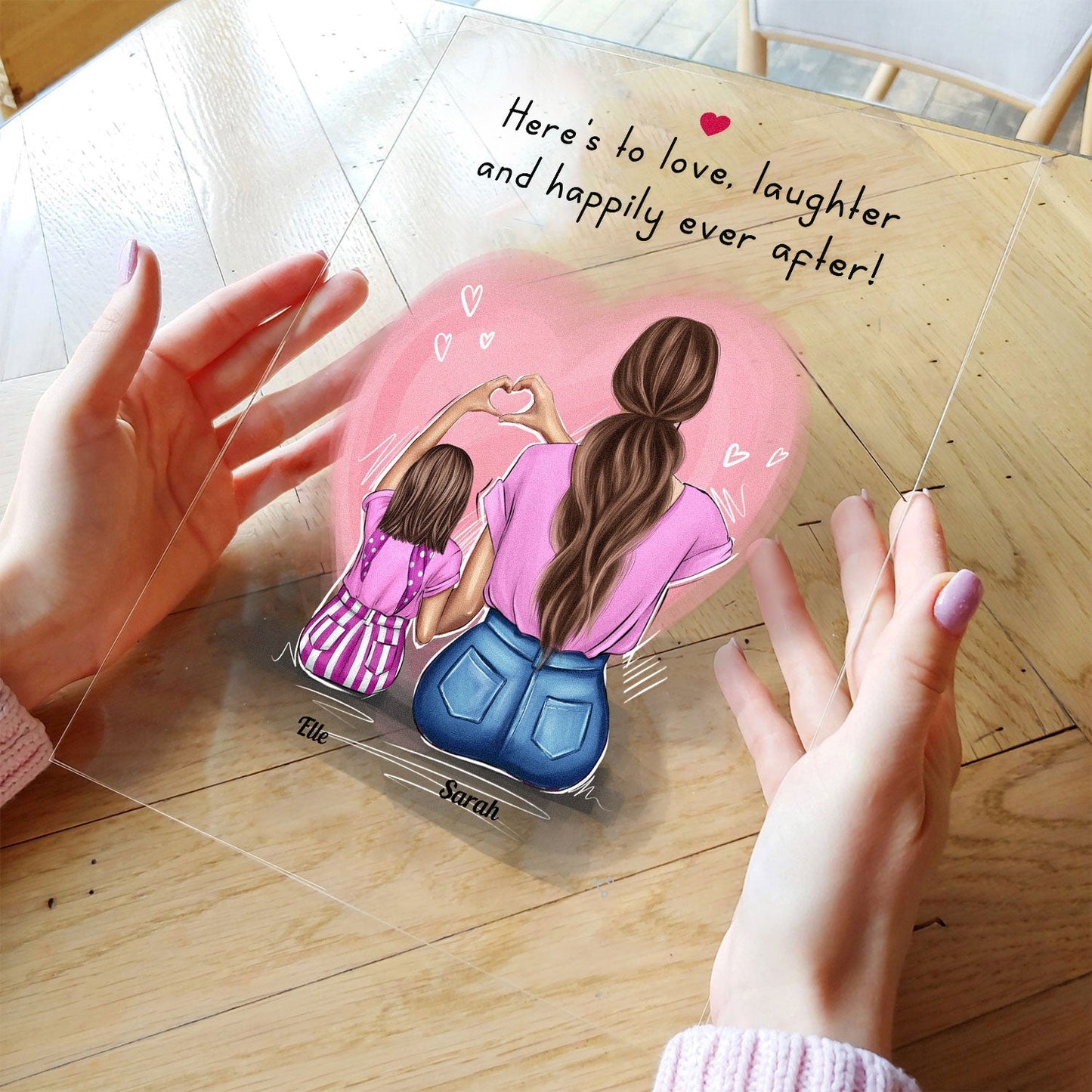 And Suddenly You Were My Everything - Personalized Acrylic Plaque - Birthday Gift Mother's Day Gift For Mom, Wife -  Gift From Husband
