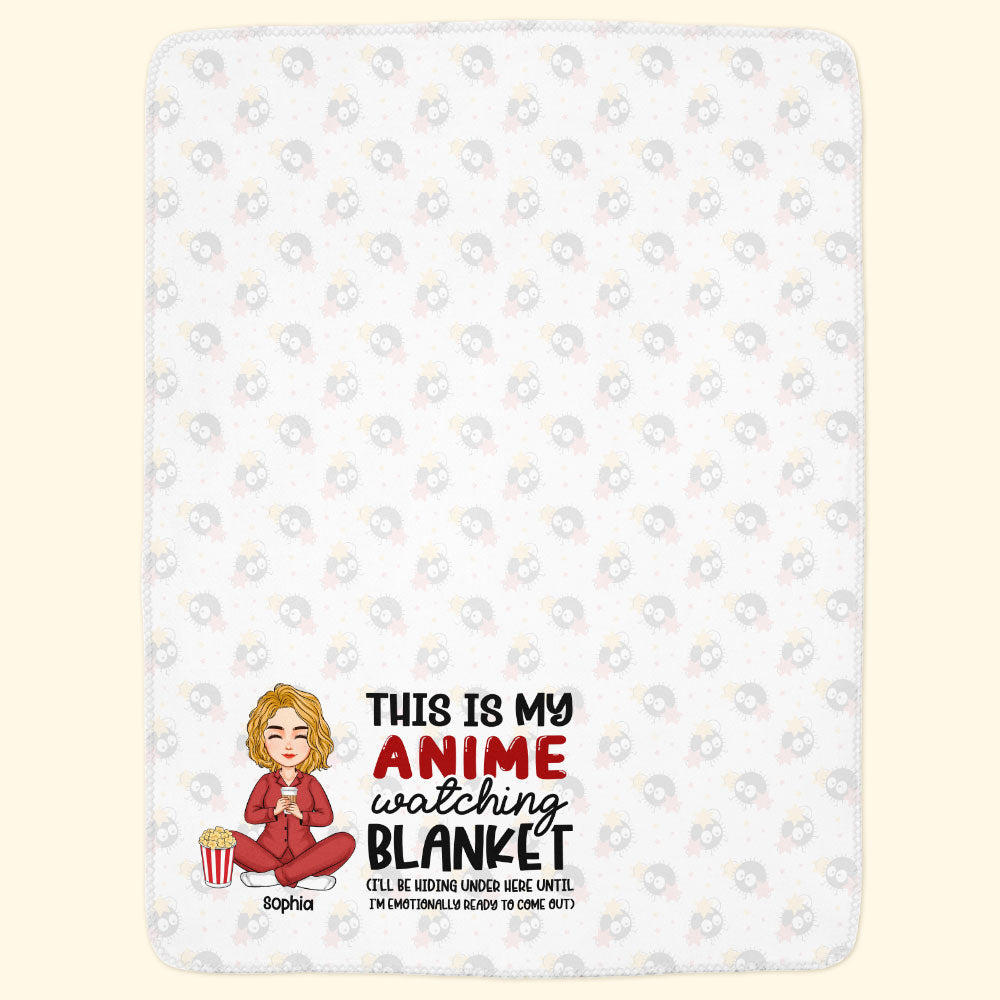 Anime Watching Blanket - Personalized Blanket