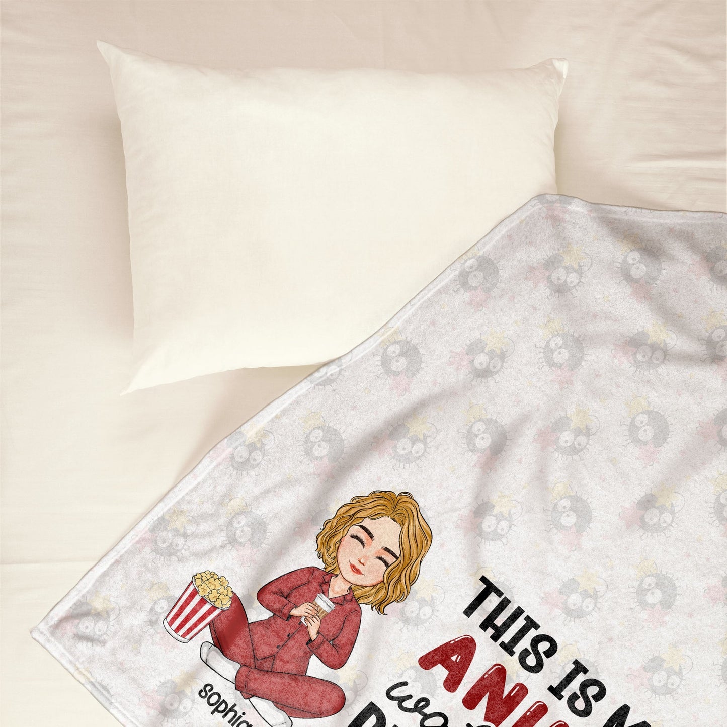 Anime Watching Blanket - Personalized Blanket