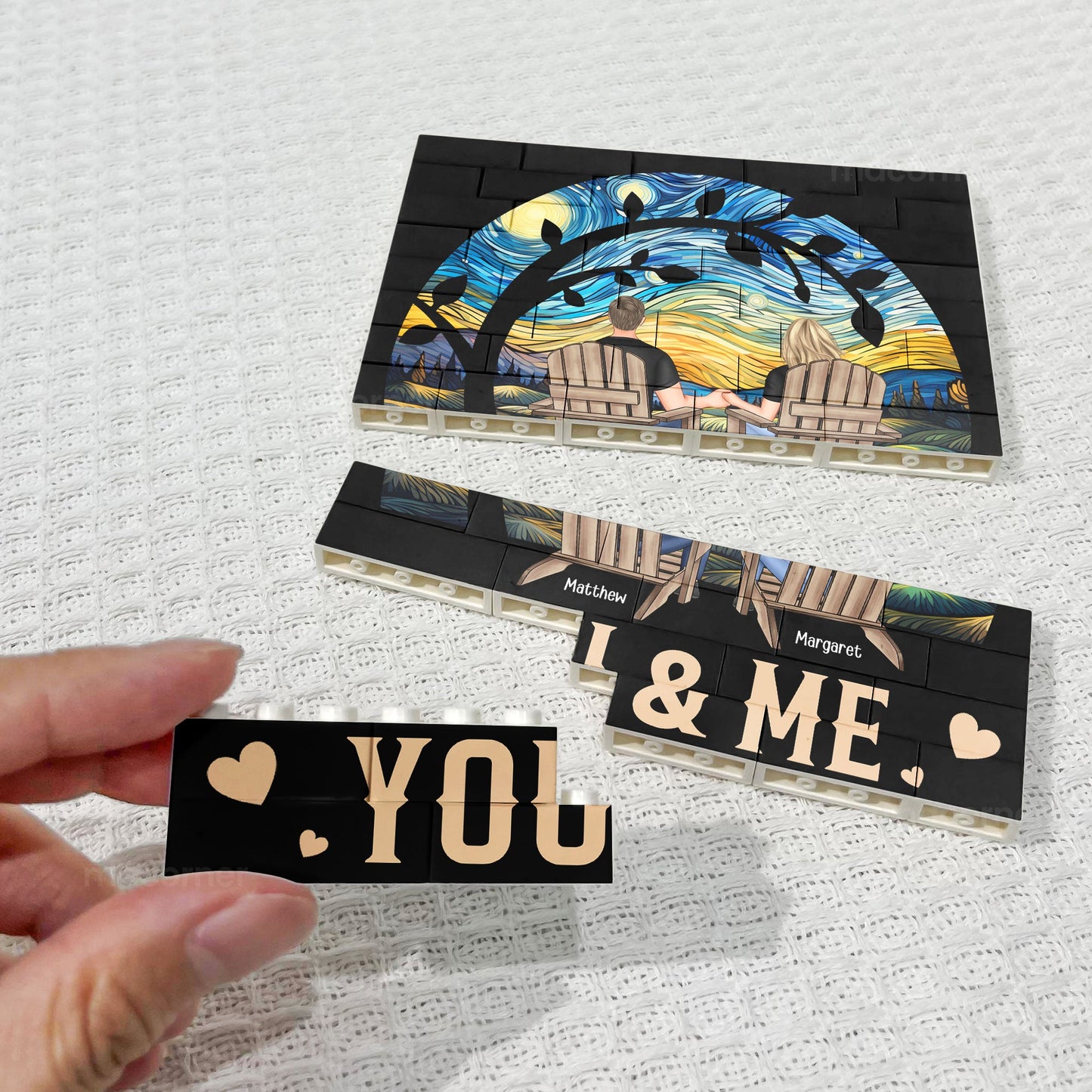 Anniversary Gift You & Me We Got This - Personalized Building Brick