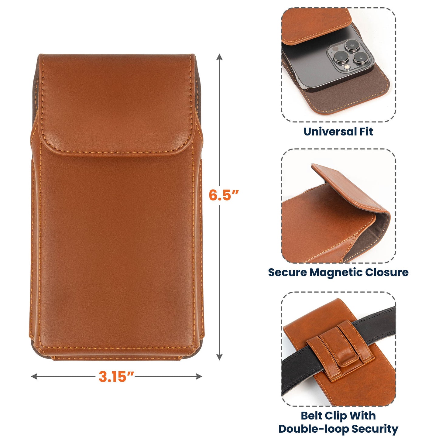 Annoying Each Other - Personalized Leather Phone Holster