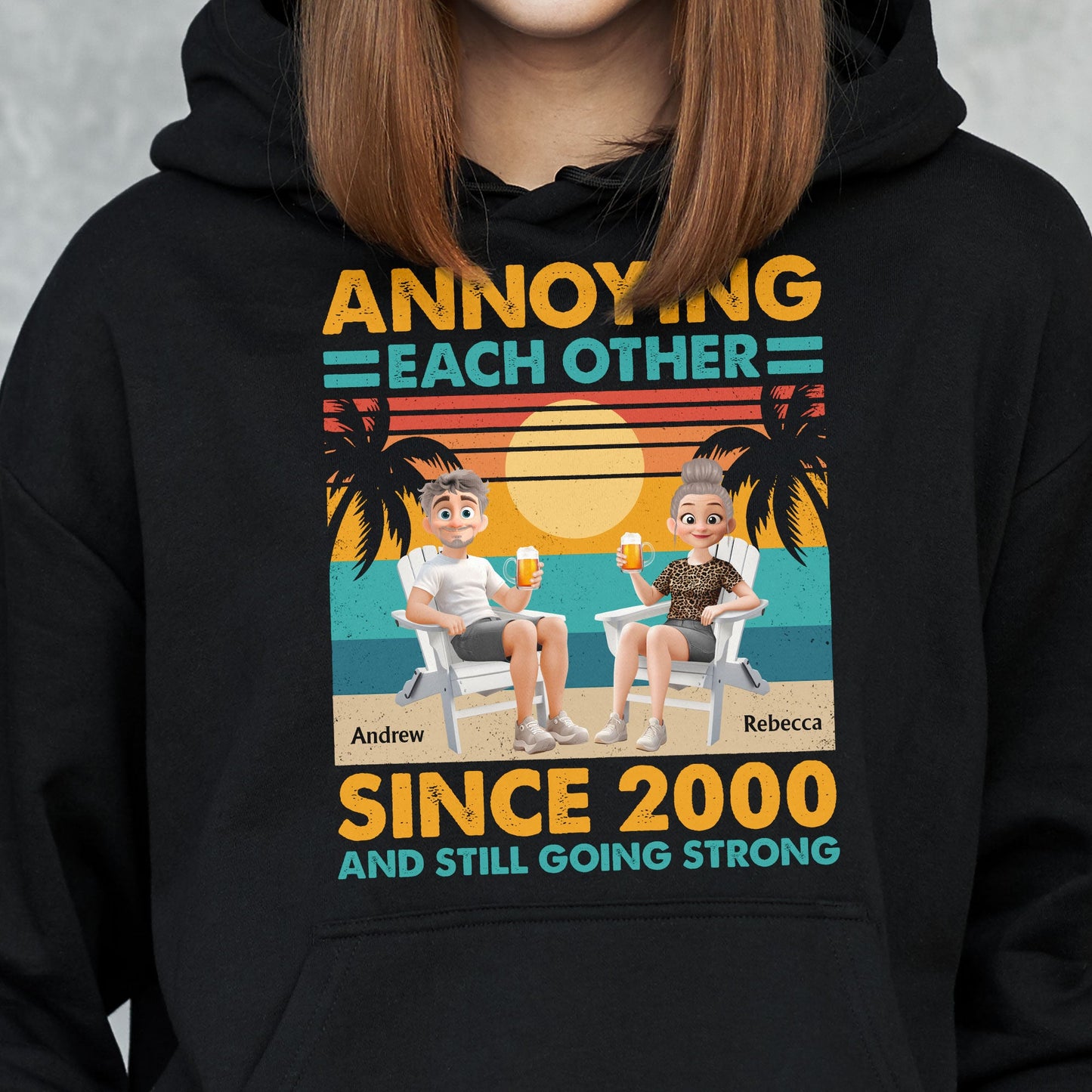 Annoying Each Other Since & Still Going Strong Vintage Couple Shirt - Personalized Shirt