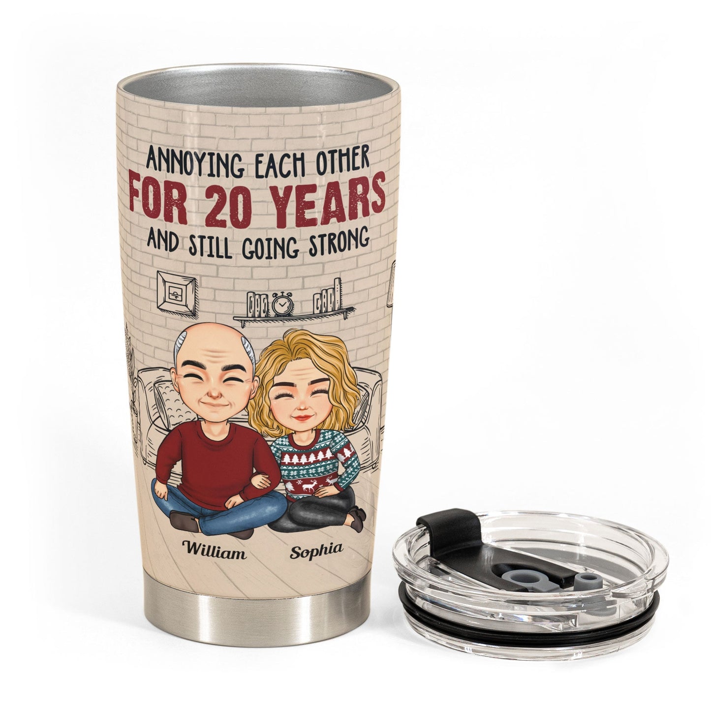 Annoying Each Other For Many Years - Personalized Tumbler Cup