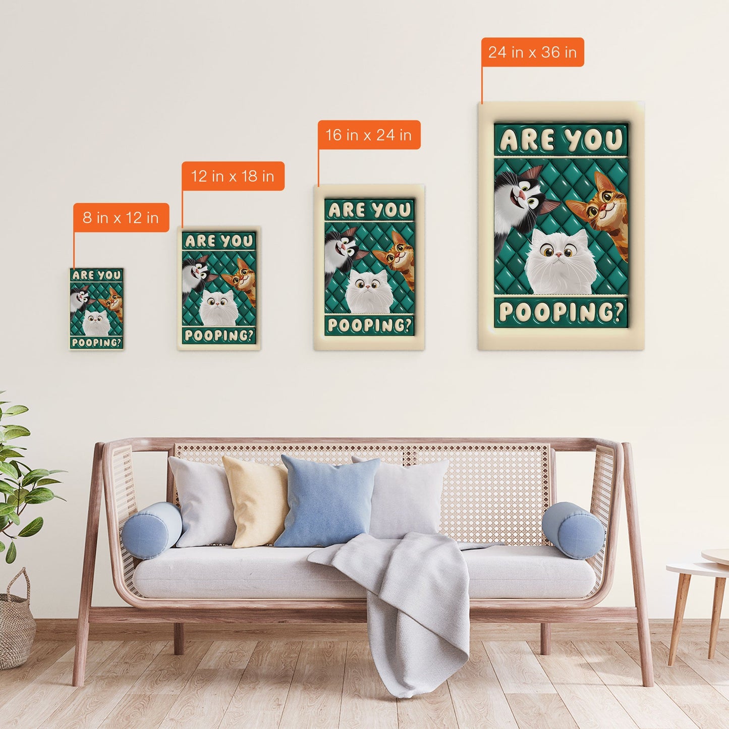 Are You Po*ping? - Personalized Wrapped Canvas