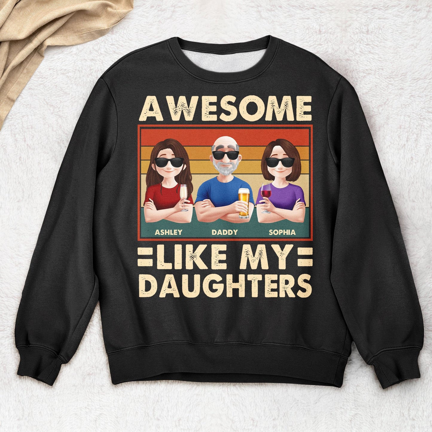 Awesome Like My Daughter - New Style - Personalized Shirt