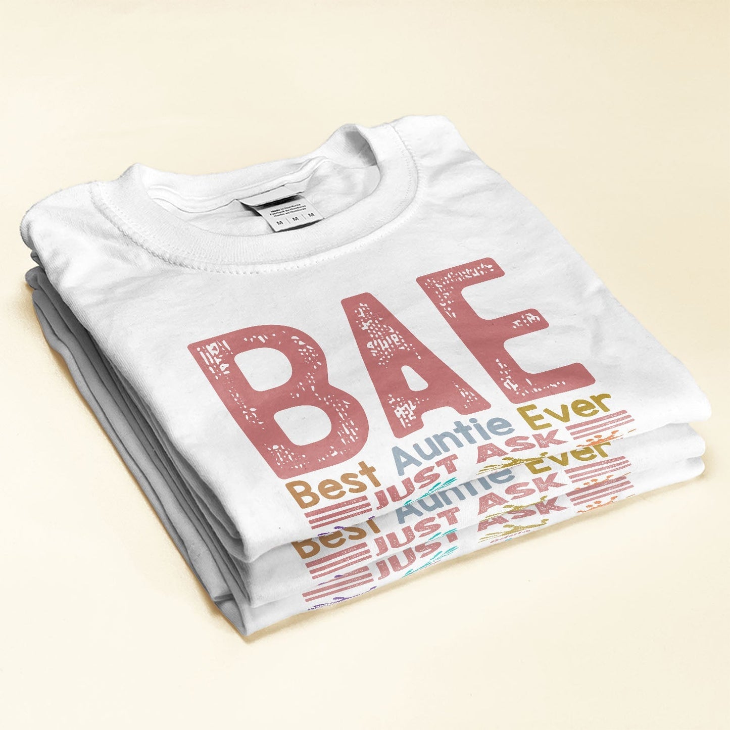 B.A.E Best Auntie Ever Handprints - Personalized Shirt - Gift For Aunts