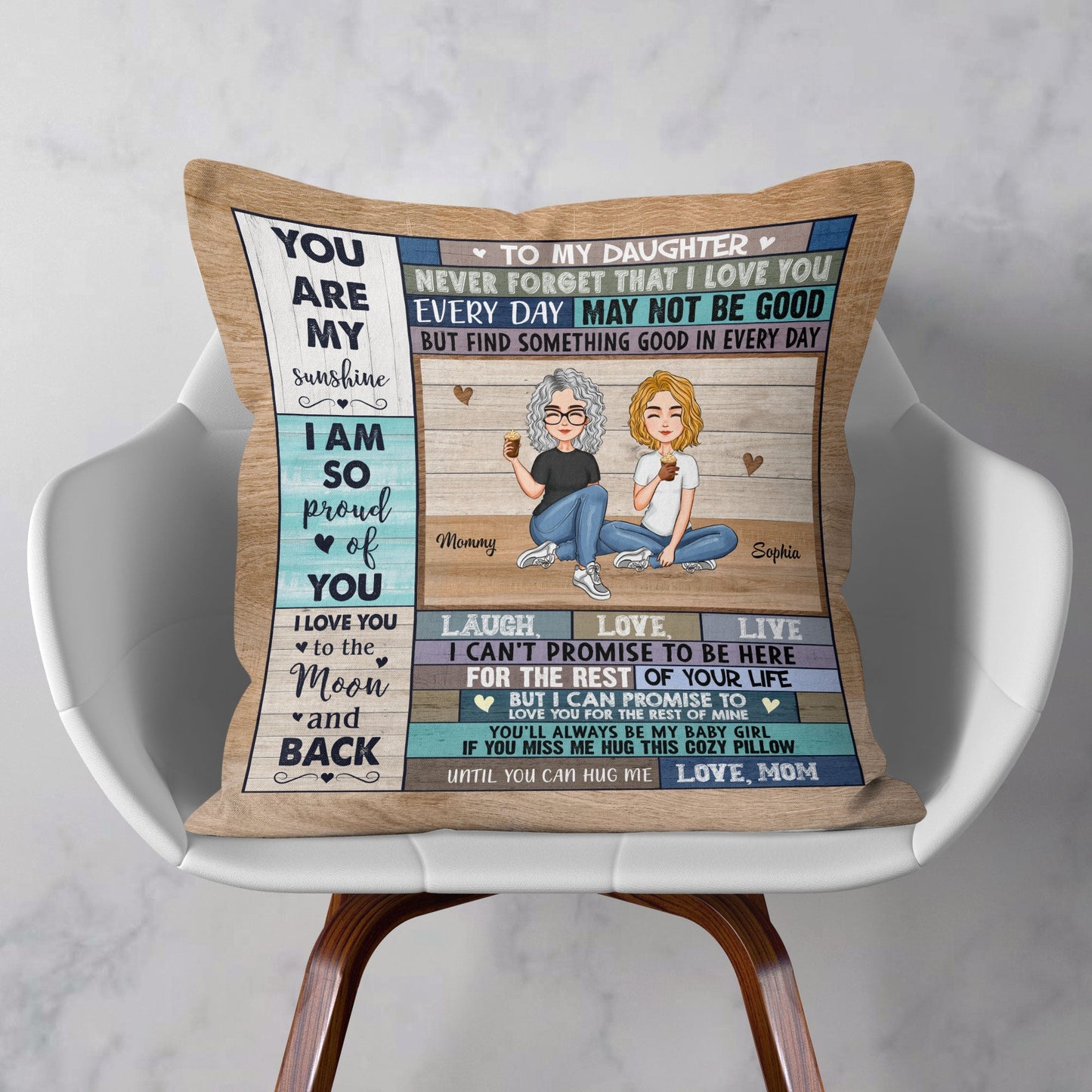 Baby - I'm So Proud Of You - Personalized Pillow (Insert Included) - Christmas, New Year, Loving Gift Gift For Your Daughters, Your Sons, Your Baby Girl, Your Baby Boy