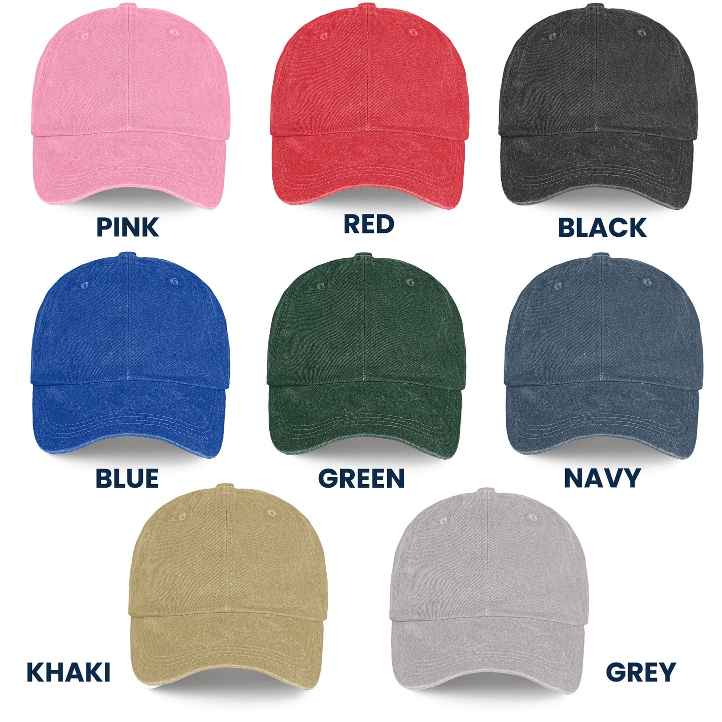 Baseball Dad - Personalized Distressed Denim Cap