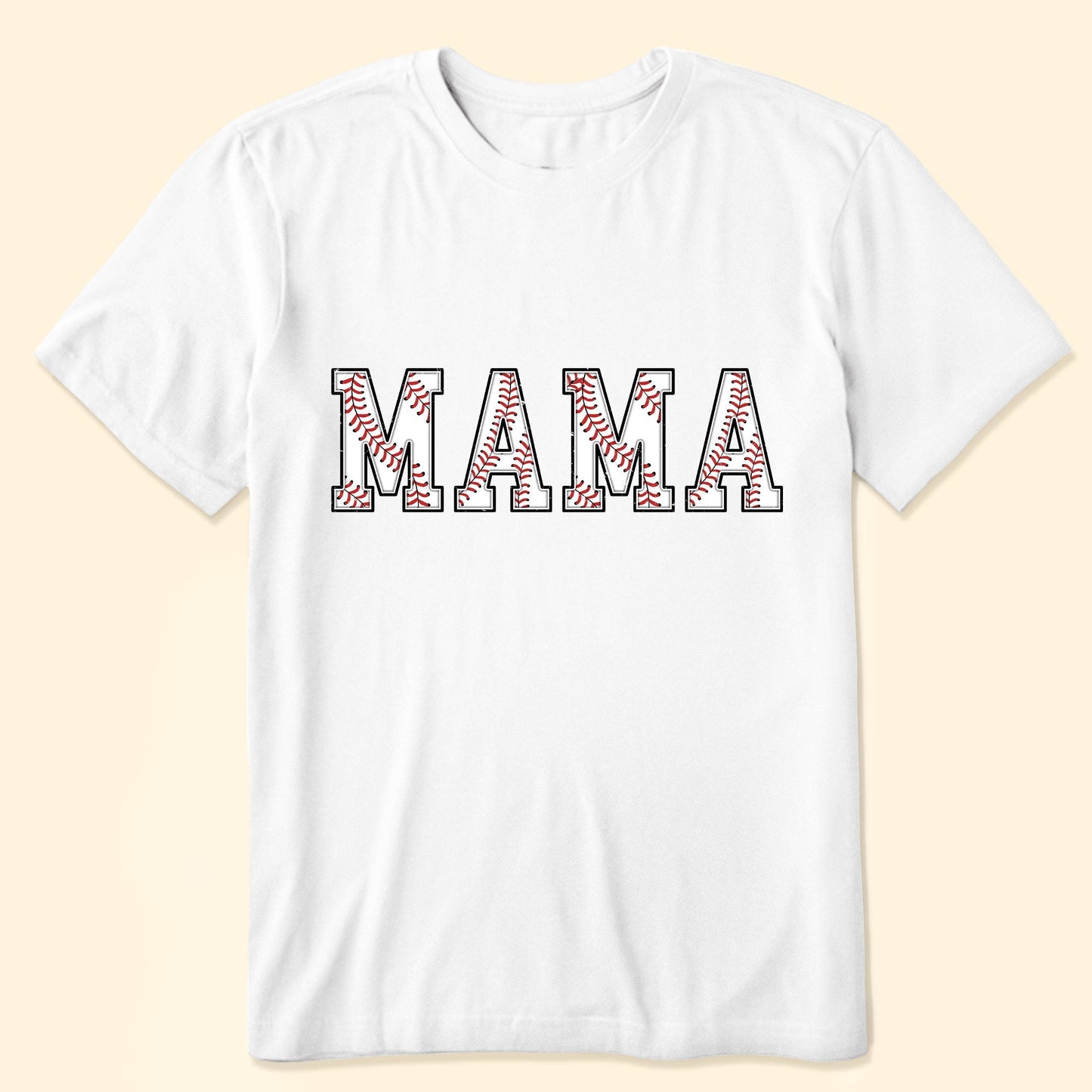 Baseball Mama Custom Name And Number - Personalized Shirt