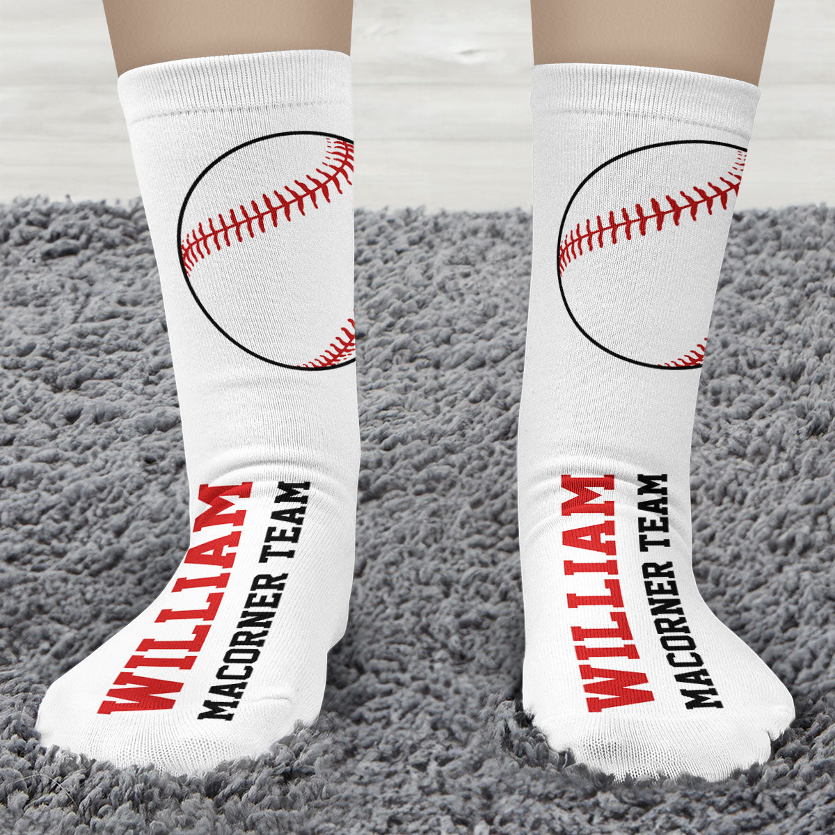 Baseball - Personalized Crew Socks