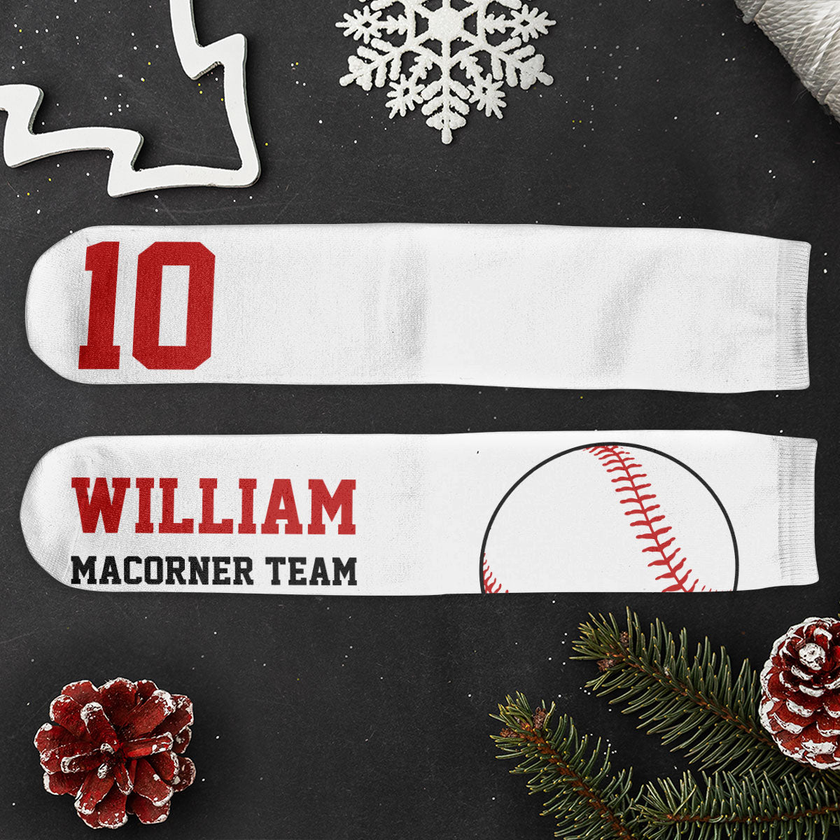 Baseball - Personalized Crew Socks