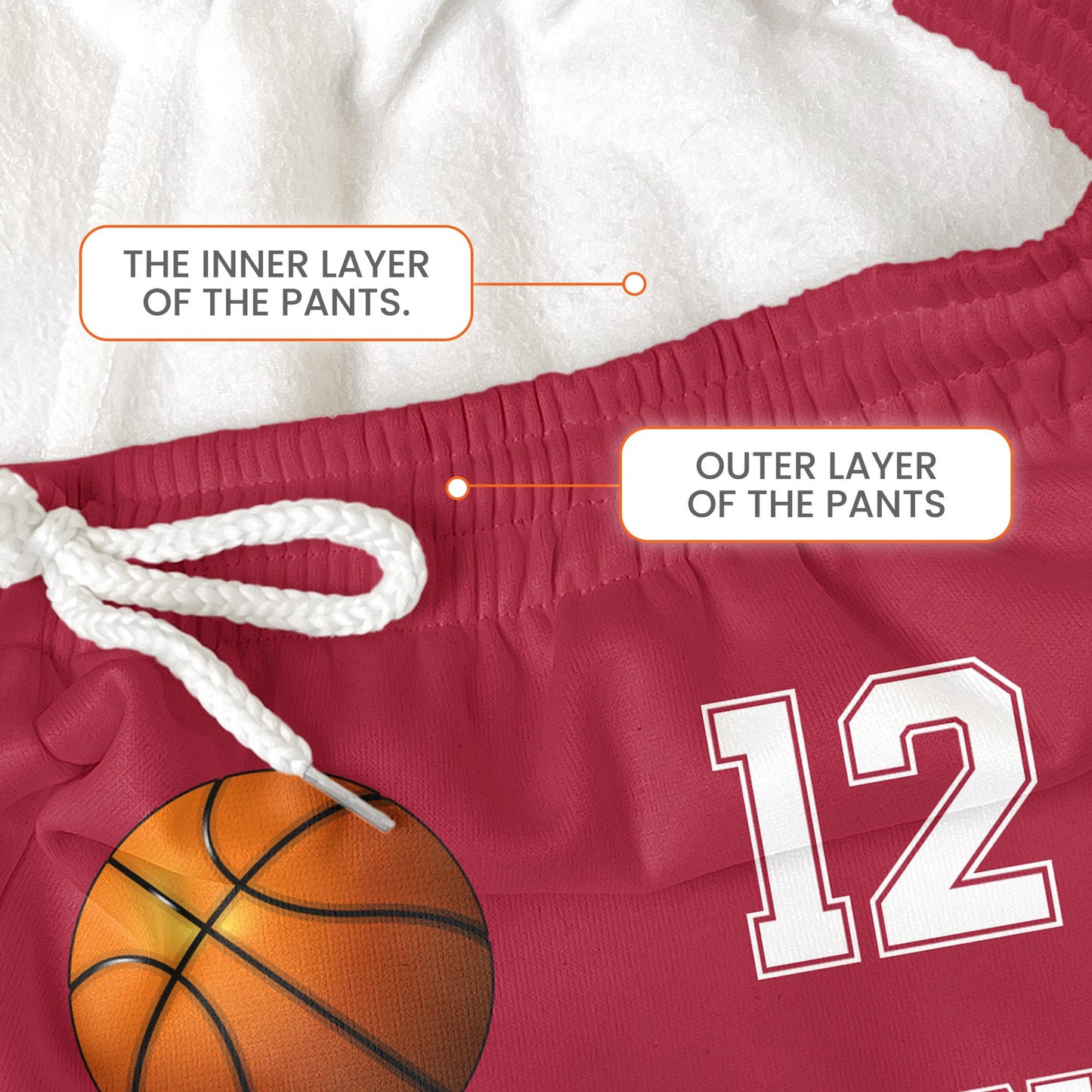 Basketball Custom Name, Number - Personalized Sweatpants - Lounge Pants With Pockets, Custom Pajama Pants, Jogger Sweatpants, Gift For Son, Gift for Him