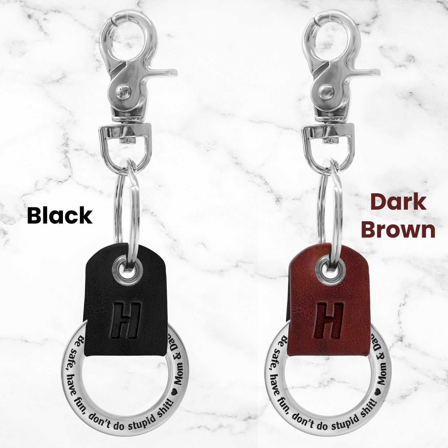 Be Safe, Have Fun, Don't Do Stupid Shit! - Personalized Coordinates Keychain