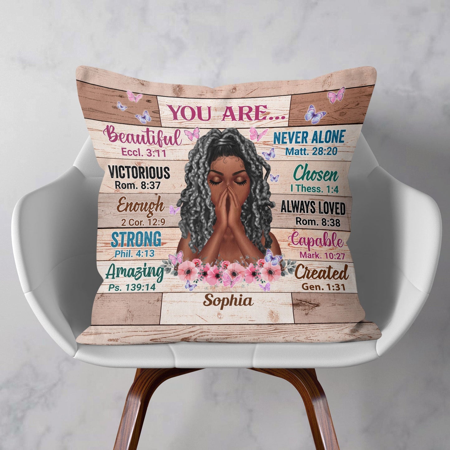 Beautiful Victorious Capable Amazing - Personalized Pillow (Insert Included)