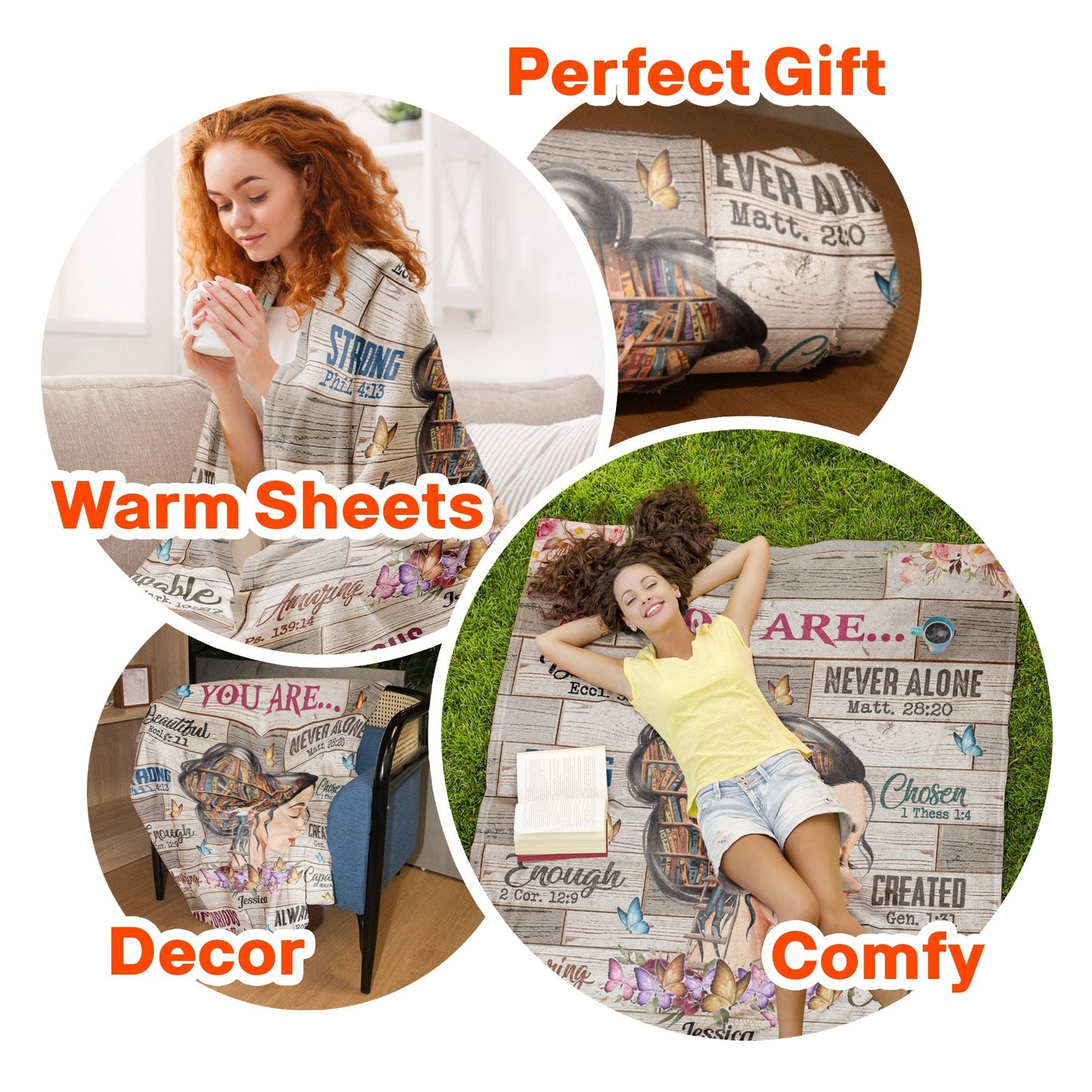 Beautiful Victorious Chosen - Personalized Blanket