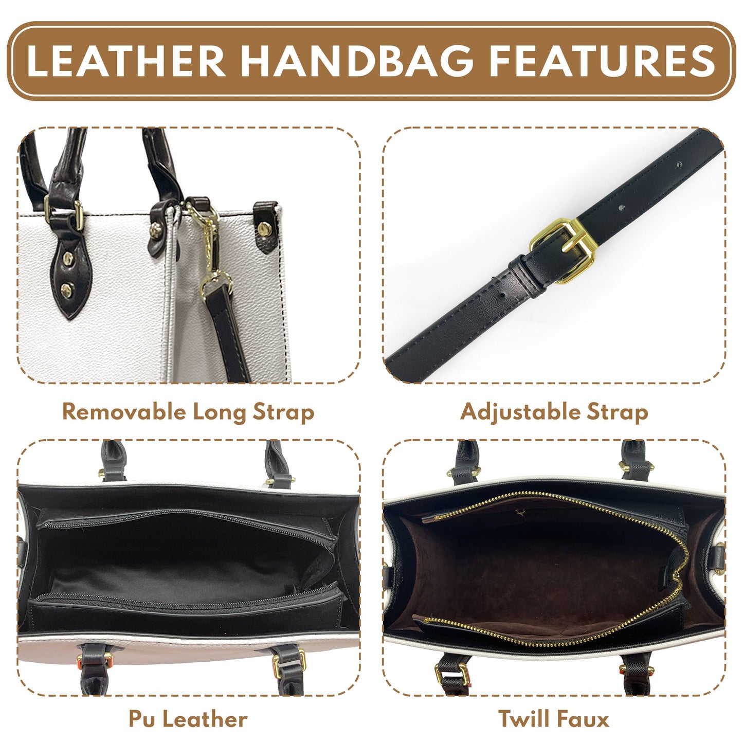 Because Your Life Is Worth My Time - Personalized Leather Bag
