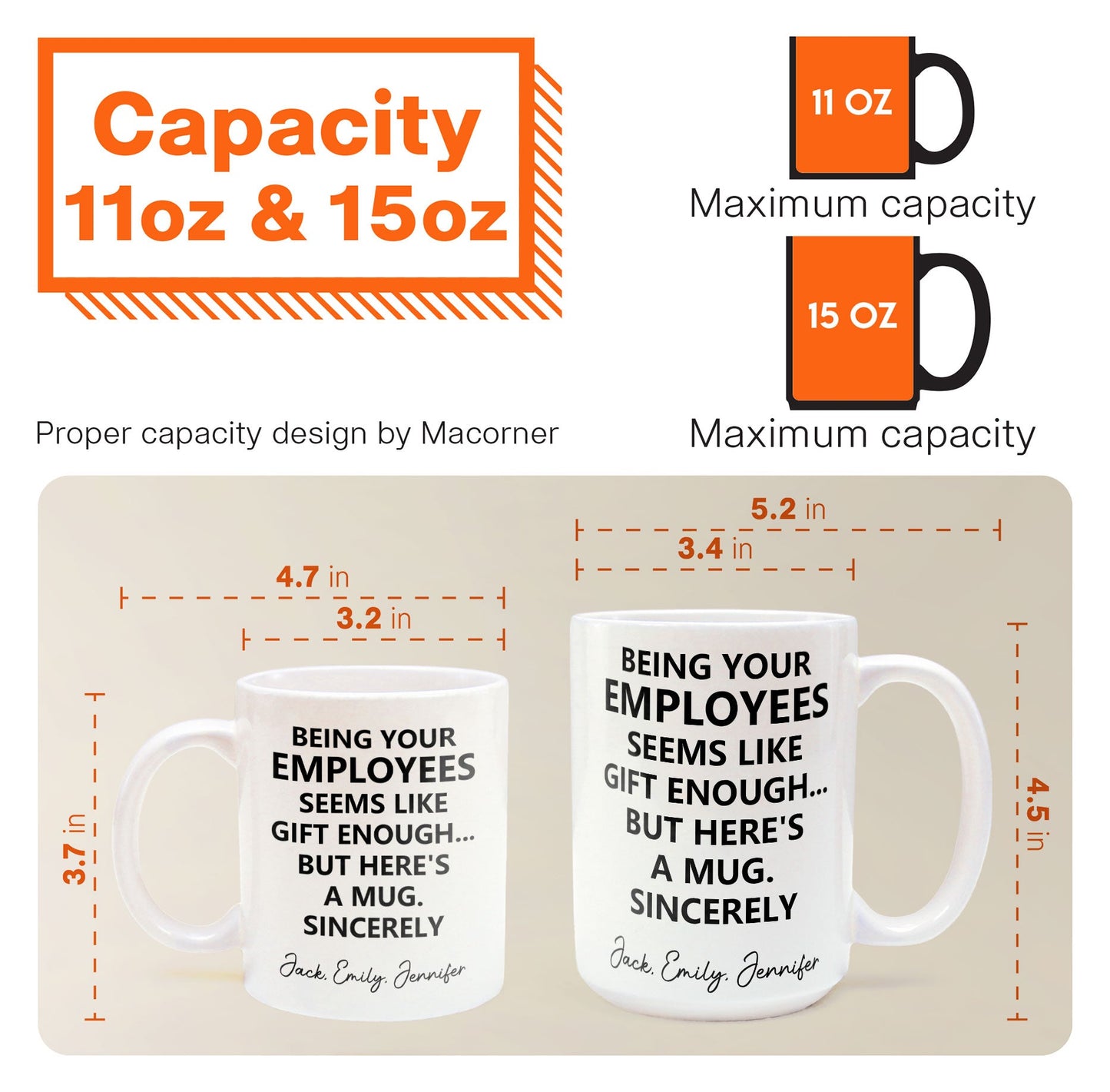 Being Your Employee, Boss Seems Like Gift Enough - Funny Mug Thank You Gift - Personalized Mug