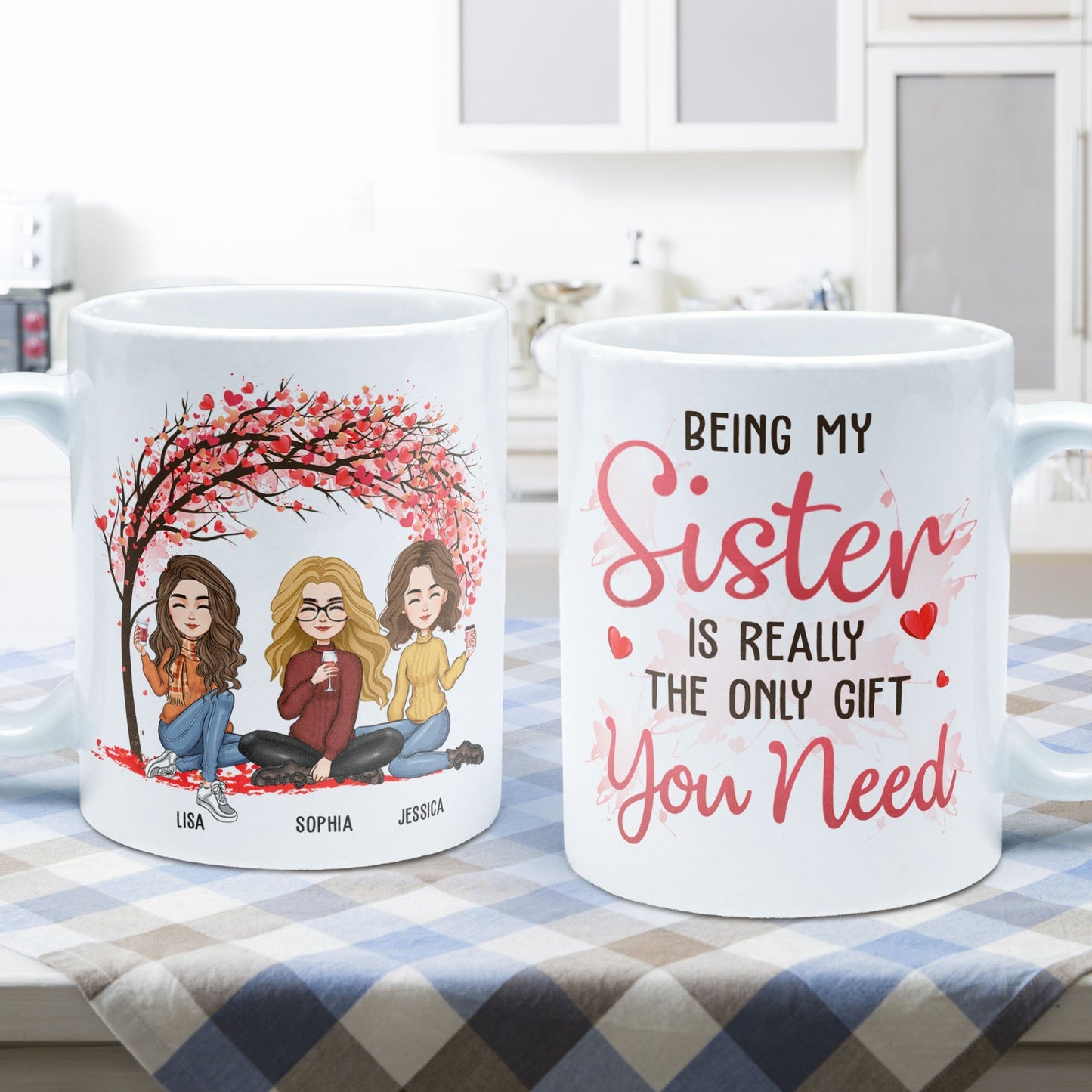 Being My Sister Is The Only Gift You Need - Personalized Mug