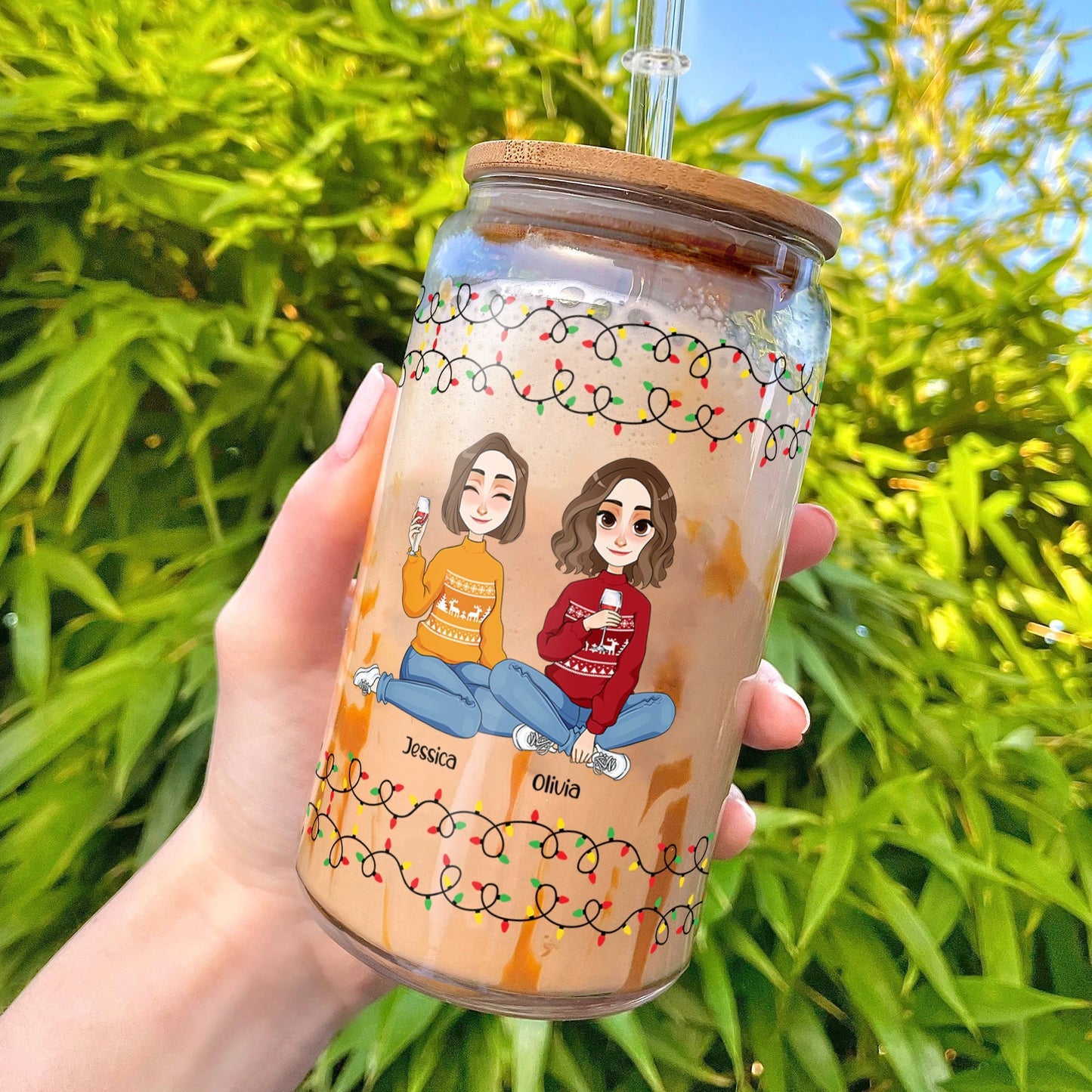 Best Bitches, Alcohol Tolerating, Bonding Over - Personalized Clear Glass Cup