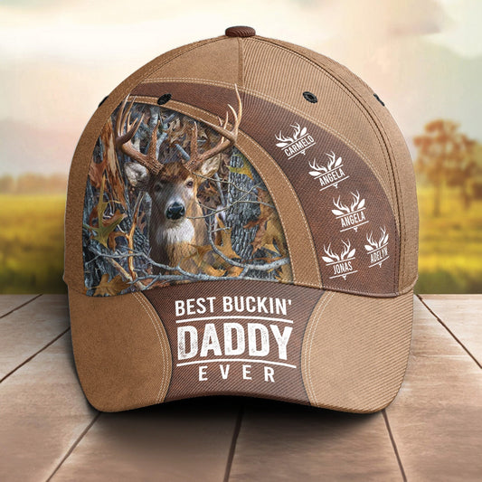 Best Buckin' Dad Ever Custom Papa Grandpa Father - Personalized Classic Cap