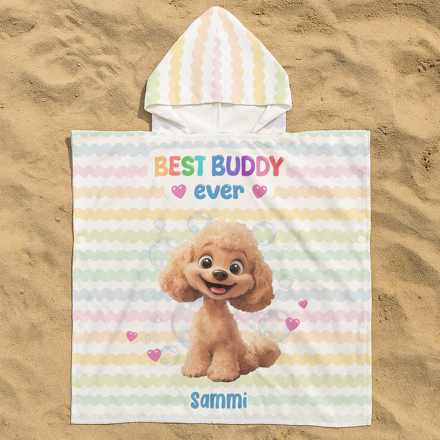 Best Buddy Ever - Personalized Kids Hooded Towel