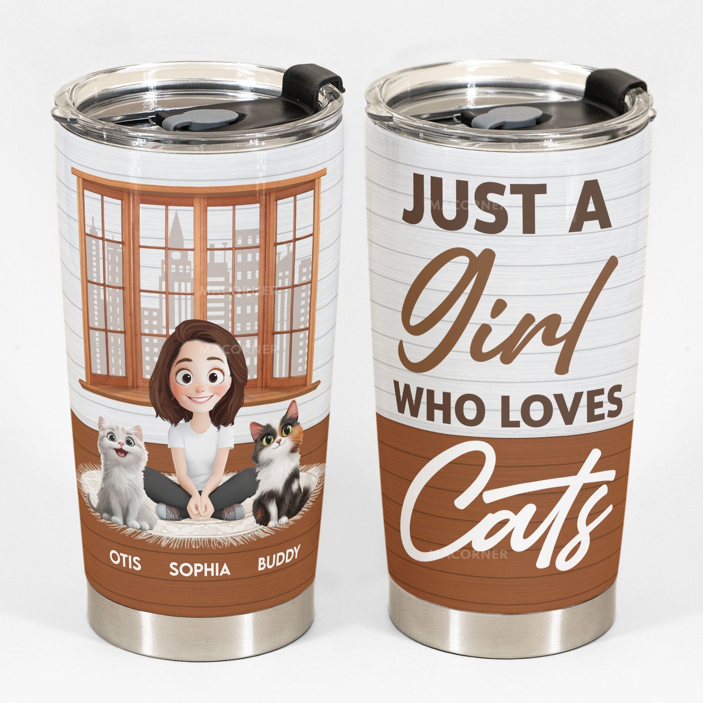 Best Cat Mom Ever - New Theme - Personalized Tumbler Cup