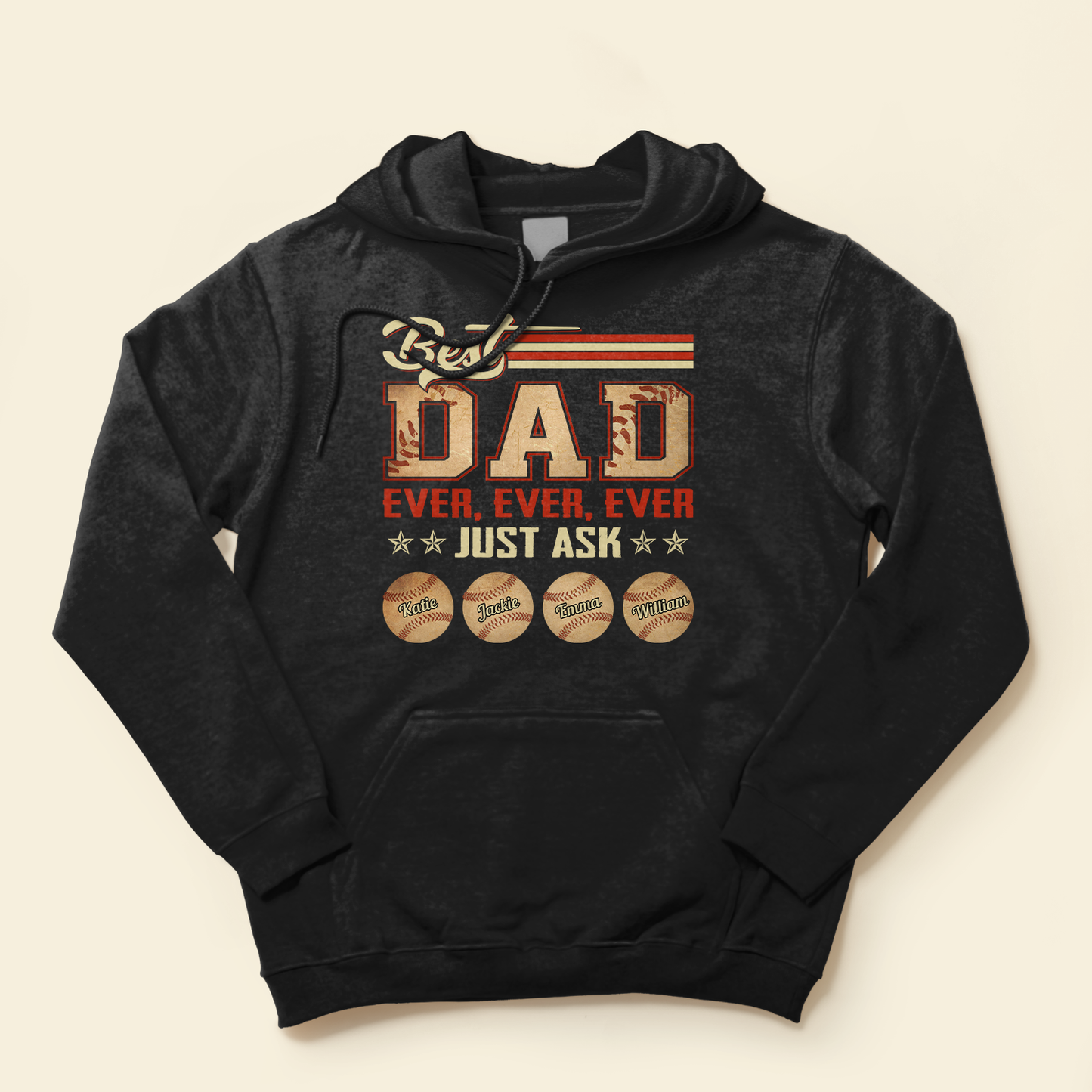 Best Dad Ever Baseball Dad - Personalized Shirt - Birthday Father's Day Gift For Dad, Baseball Dad, Husband - Gift From Sons, Daughters, Wife