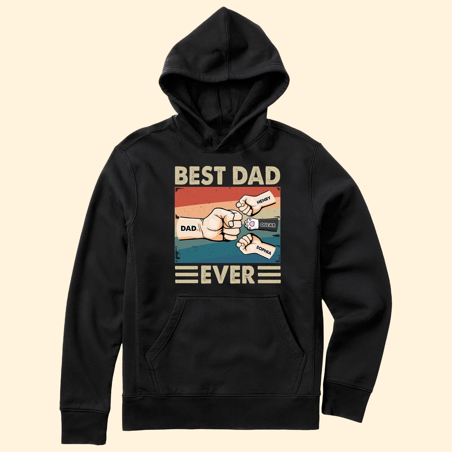 Best Dad Ever - Cartoon Version - Personalized Shirt Father's Day